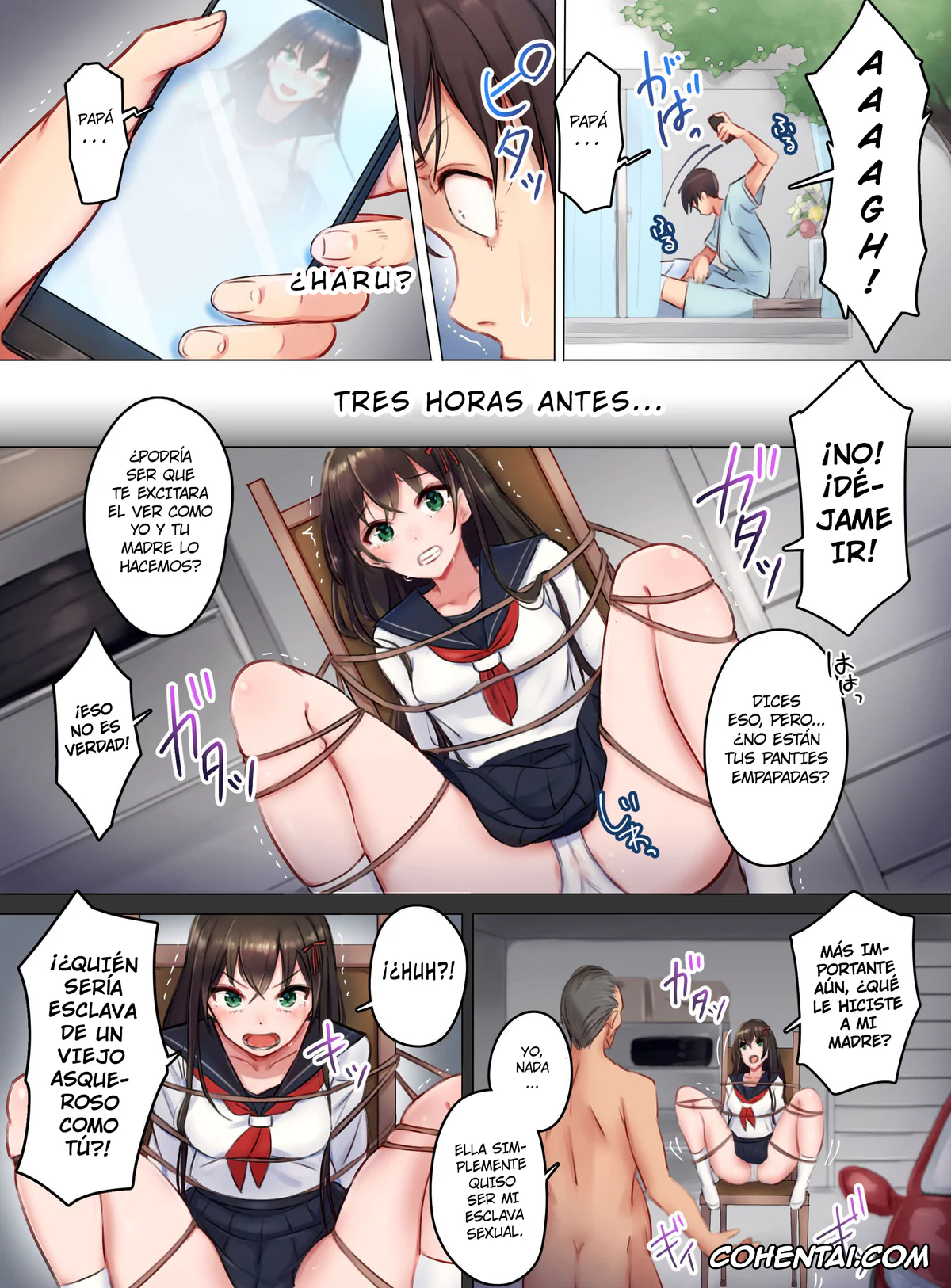 Original hentai, Tainou Yachin wa Karada Barai de ~Kichiku Ooya ni Netorareru Bijin Oyako~, pagina 21