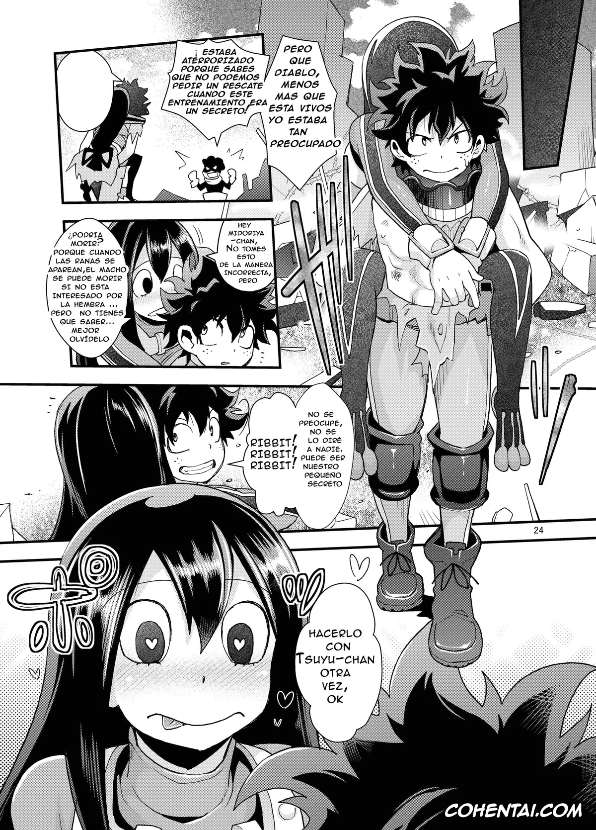 My Hero Academia | Boku No Hero Academia hentai, Izuku Midoriya hentai, Tsuyu Asui hentai, Tsuyu-chan to… Shite (Boku no Hero Academia), pagina 24