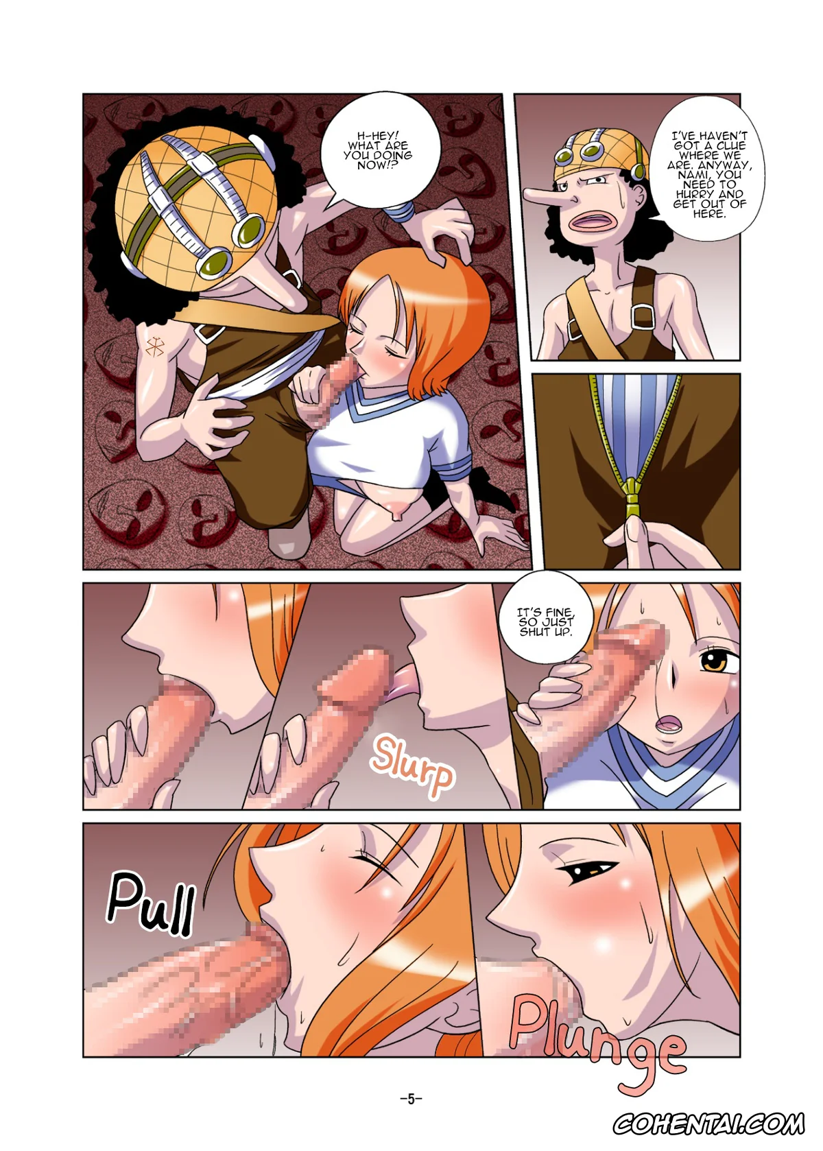 Berserk porno, One Piece porno, Monkey D. Luffy porno, Nami porno, Nico Robin porno, Sanji Vinsmoke porno, Usopp porno, Vivi Nefertari porno, Shoku no Utage (One Piece), pagina 5