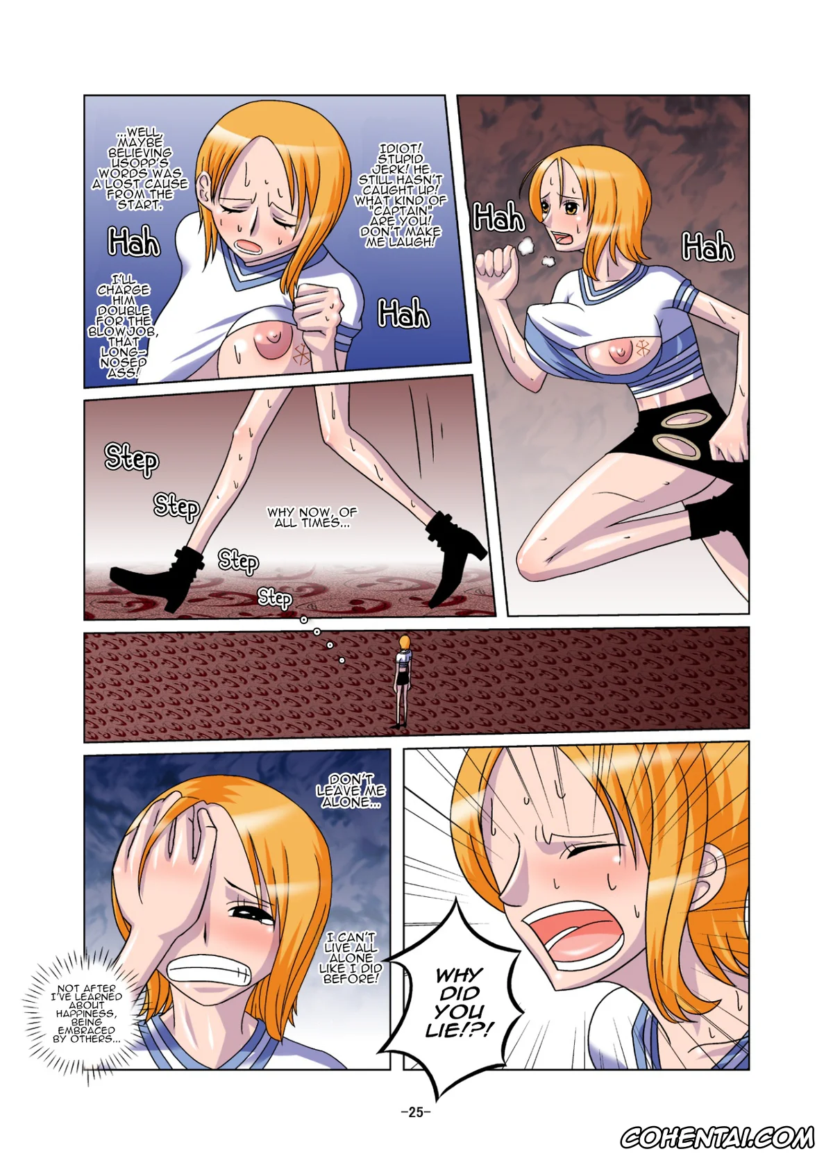 Berserk xxx, One Piece xxx, Monkey D. Luffy xxx, Nami xxx, Nico Robin xxx, Sanji Vinsmoke xxx, Usopp xxx, Vivi Nefertari xxx, Shoku no Utage (One Piece), pagina 25