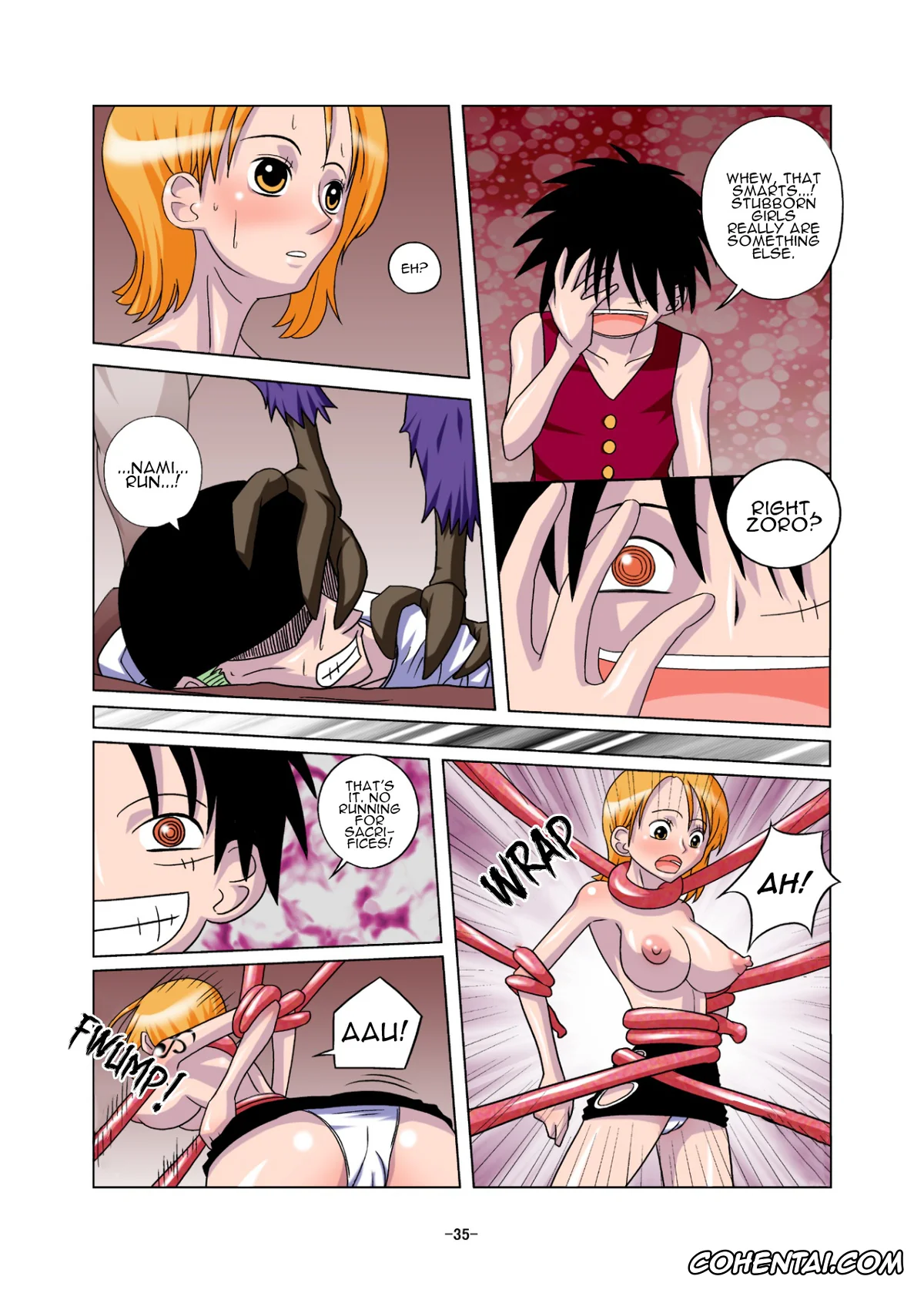 Berserk porno, One Piece porno, Monkey D. Luffy porno, Nami porno, Nico Robin porno, Sanji Vinsmoke porno, Usopp porno, Vivi Nefertari porno, Shoku no Utage (One Piece), pagina 35