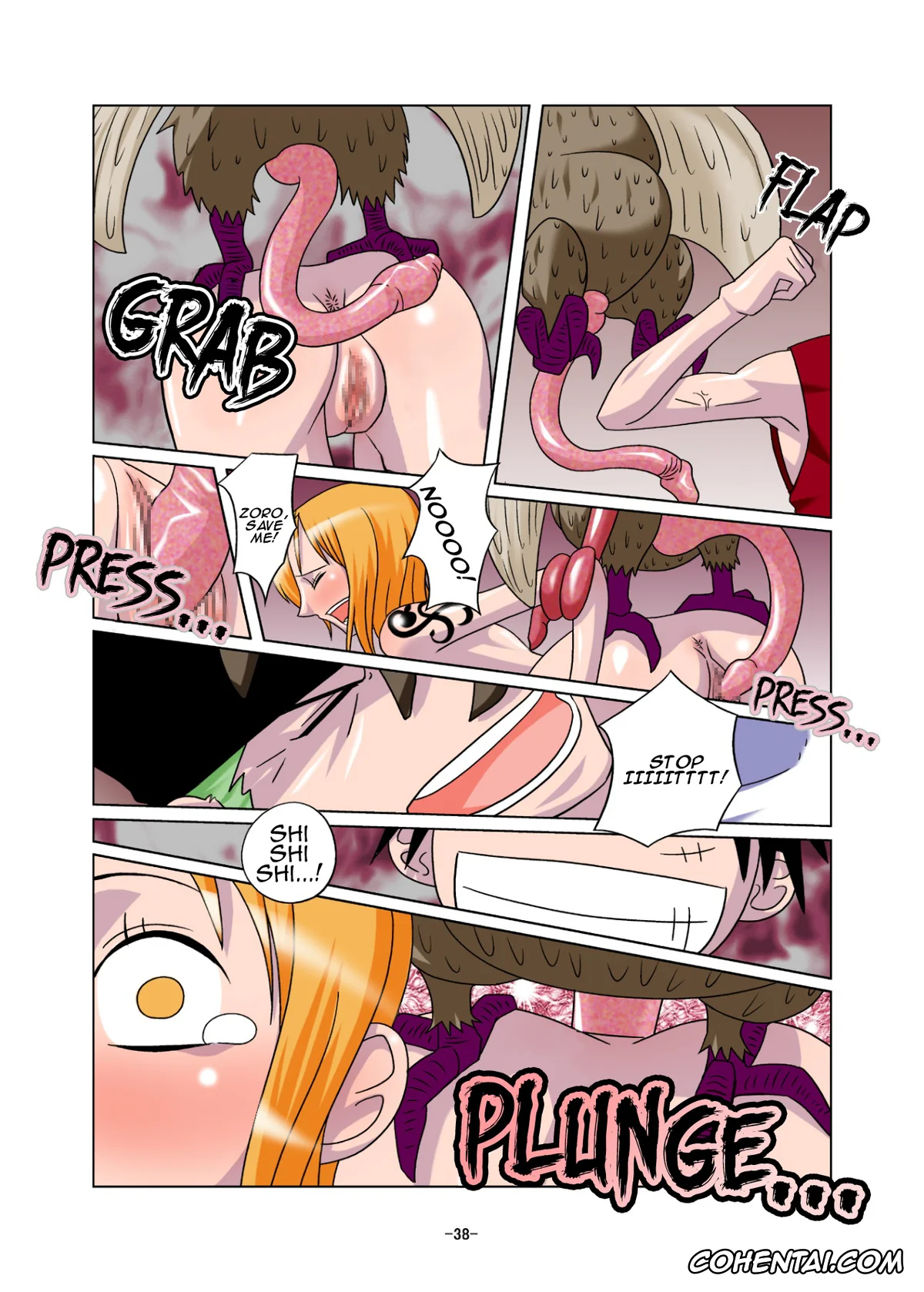 Berserk porno, One Piece porno, Monkey D. Luffy porno, Nami porno, Nico Robin porno, Sanji Vinsmoke porno, Usopp porno, Vivi Nefertari porno, Shoku no Utage (One Piece), pagina 38