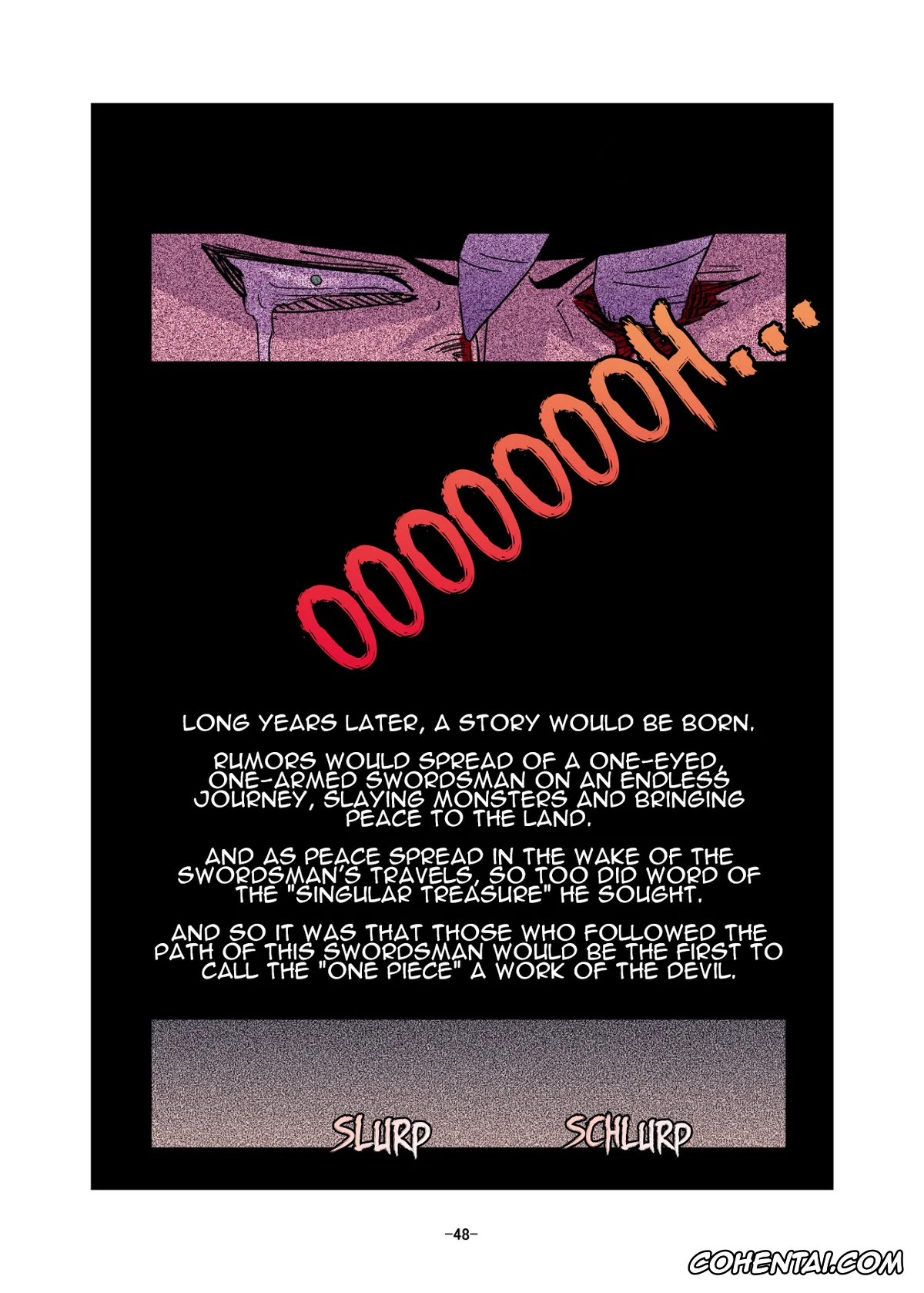 Berserk hentai, One Piece hentai, Monkey D. Luffy hentai, Nami hentai, Nico Robin hentai, Sanji Vinsmoke hentai, Usopp hentai, Vivi Nefertari hentai, Shoku no Utage (One Piece), pagina 48