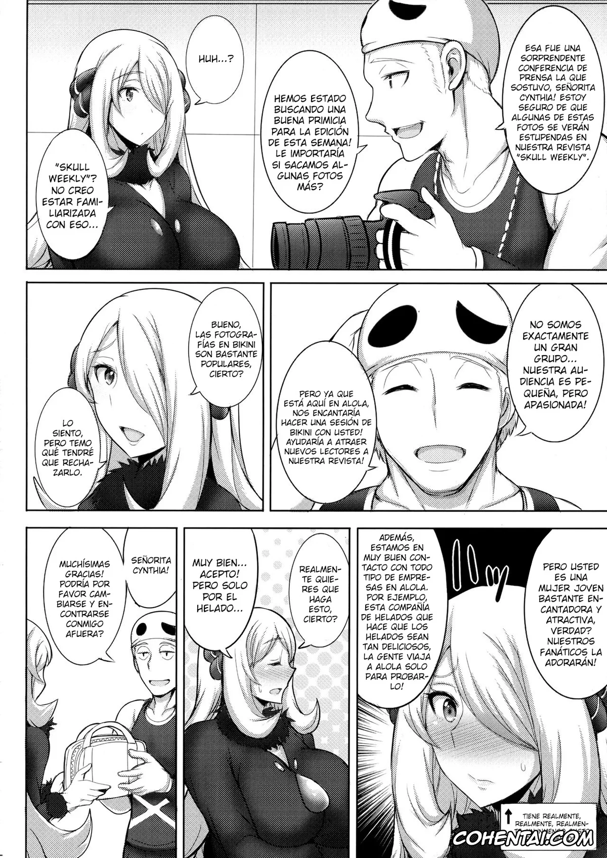 Pokemon | Pocket Monsters hentai, Cynthia hentai, Alola! Shirona-san no Abunai Mizugi Satsuei (Pokémon), pagina 3