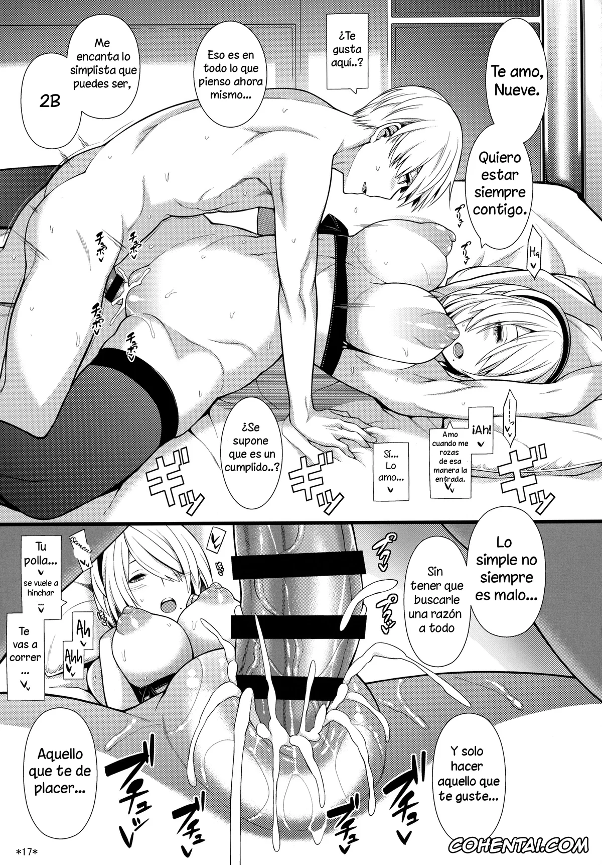 NieR:Automata hentai, Nier Automata hentai, 2B hentai, 9S hentai, Kimi no Egao ga Boku no Hoshi (NieR:Automata), pagina 18