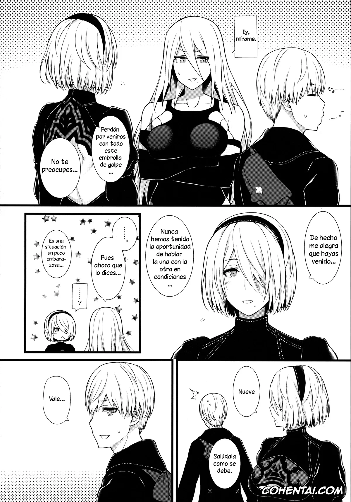 NieR:Automata hentai, Nier Automata hentai, 9S hentai, A2 hentai, Kimi no Egao ga Boku no Hoshi 2 (NieR:Automata), pagina 3