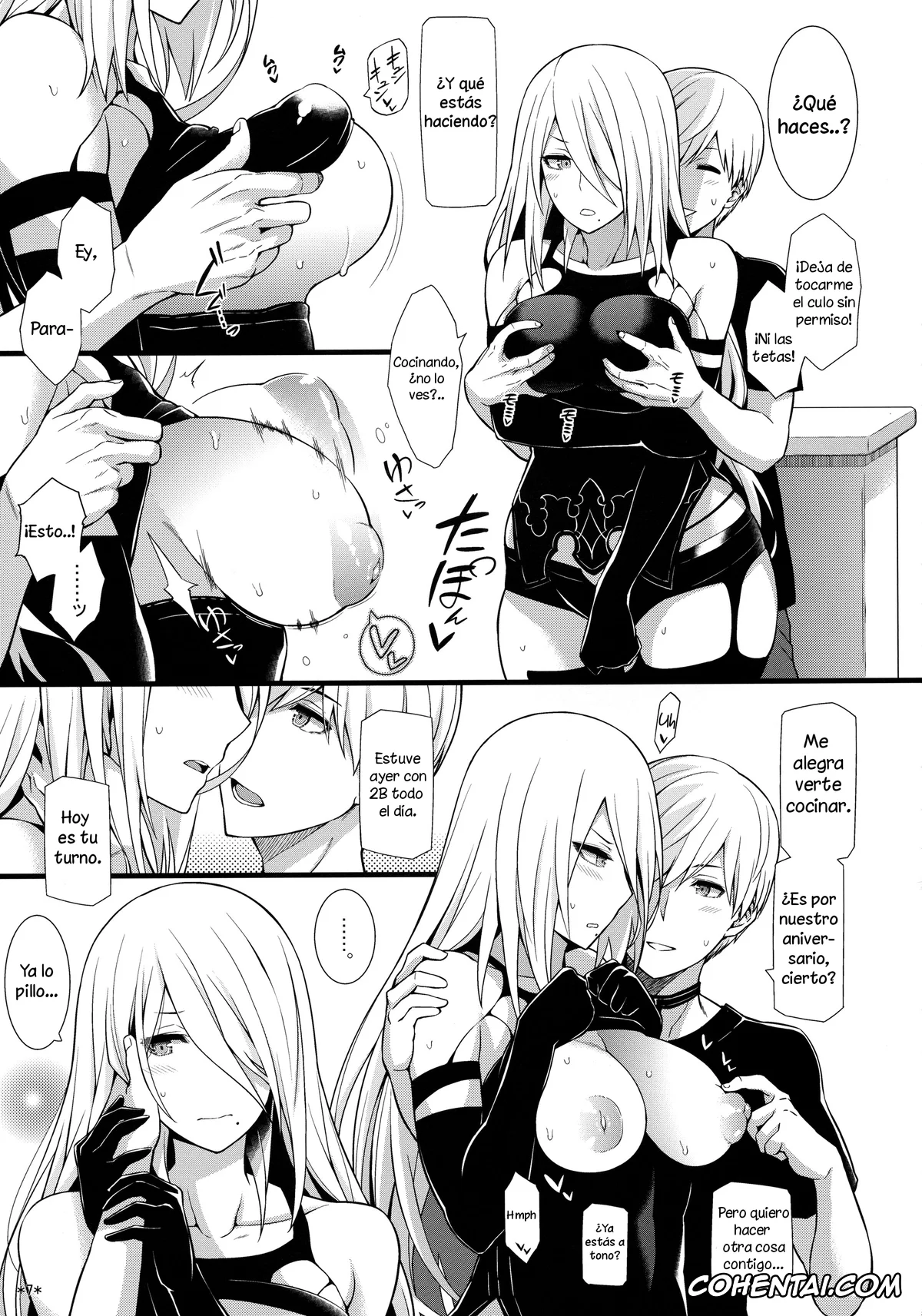 NieR:Automata porno, Nier Automata porno, 9S porno, A2 porno, Kimi no Egao ga Boku no Hoshi 2 (NieR:Automata), pagina 8