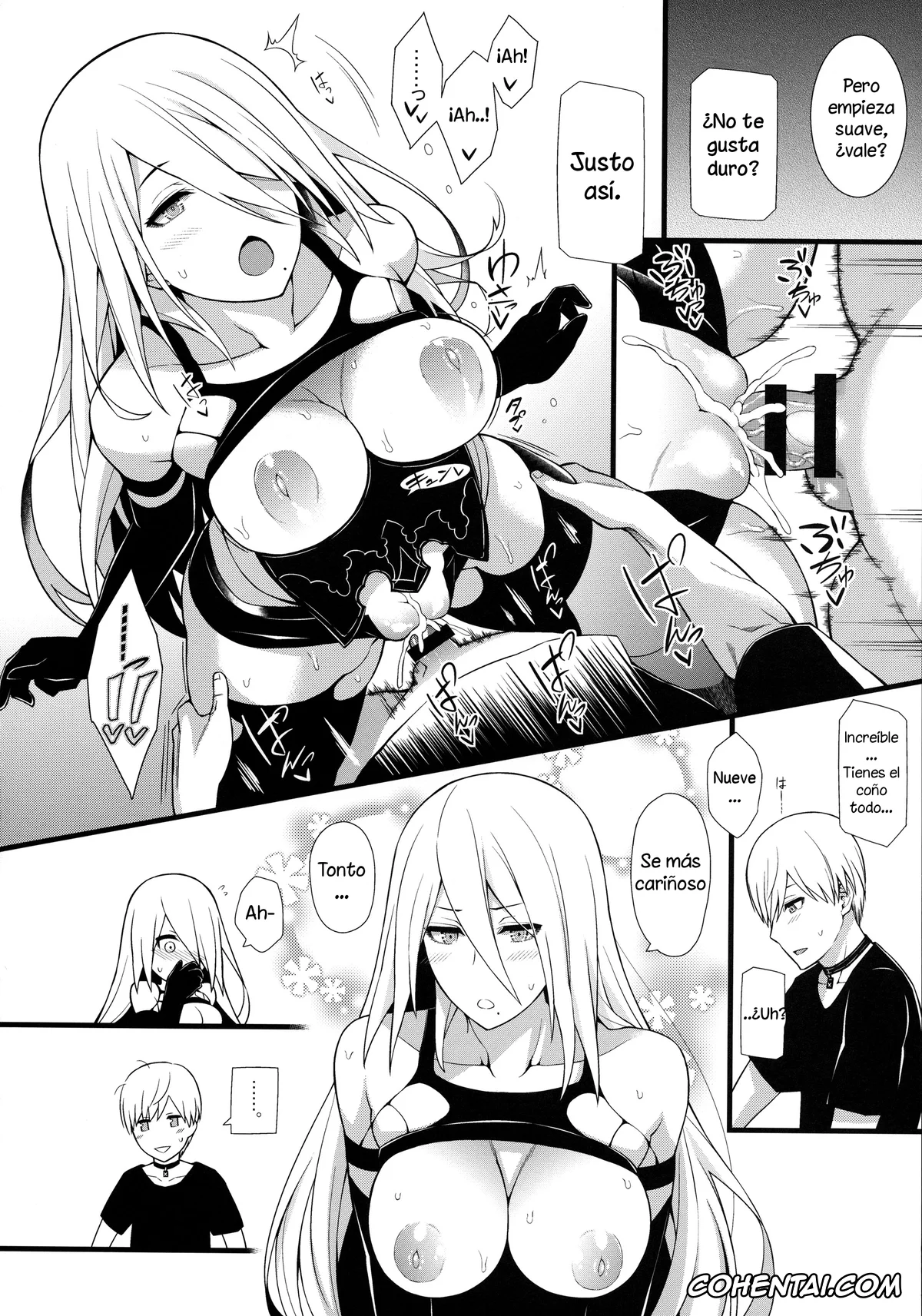 NieR:Automata hentai, Nier Automata hentai, 9S hentai, A2 hentai, Kimi no Egao ga Boku no Hoshi 2 (NieR:Automata), pagina 9