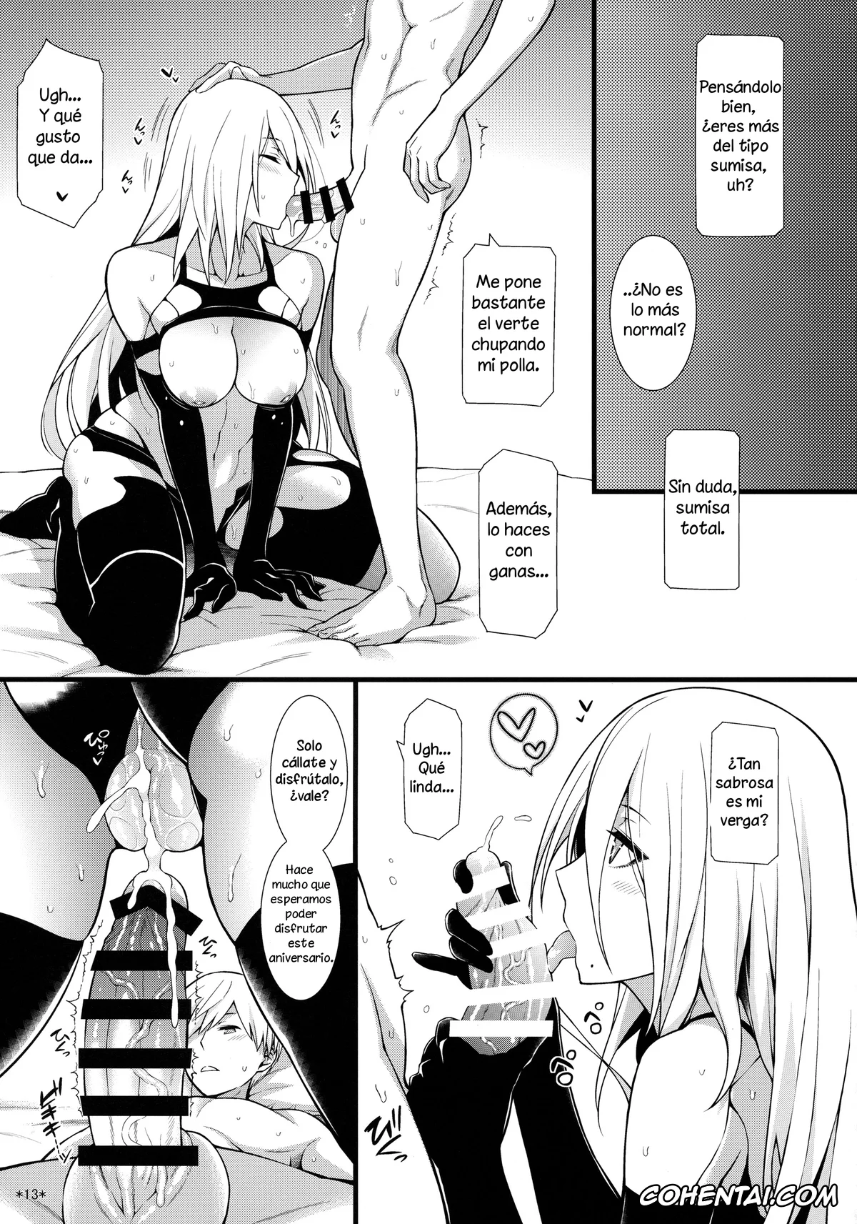 NieR:Automata porno, Nier Automata porno, 9S porno, A2 porno, Kimi no Egao ga Boku no Hoshi 2 (NieR:Automata), pagina 14