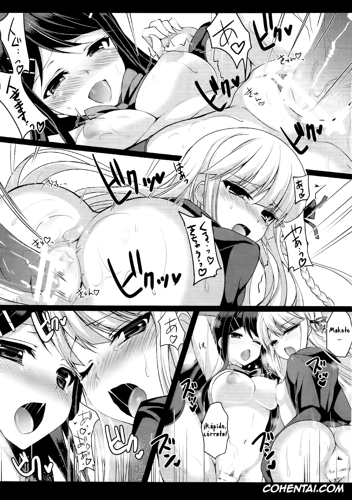 Danganronpa xxx, Kyouko Kirigiri xxx, Makoto Naegi xxx, Sayaka Maizono xxx, MaiGiriSand (Danganronpa), pagina 28