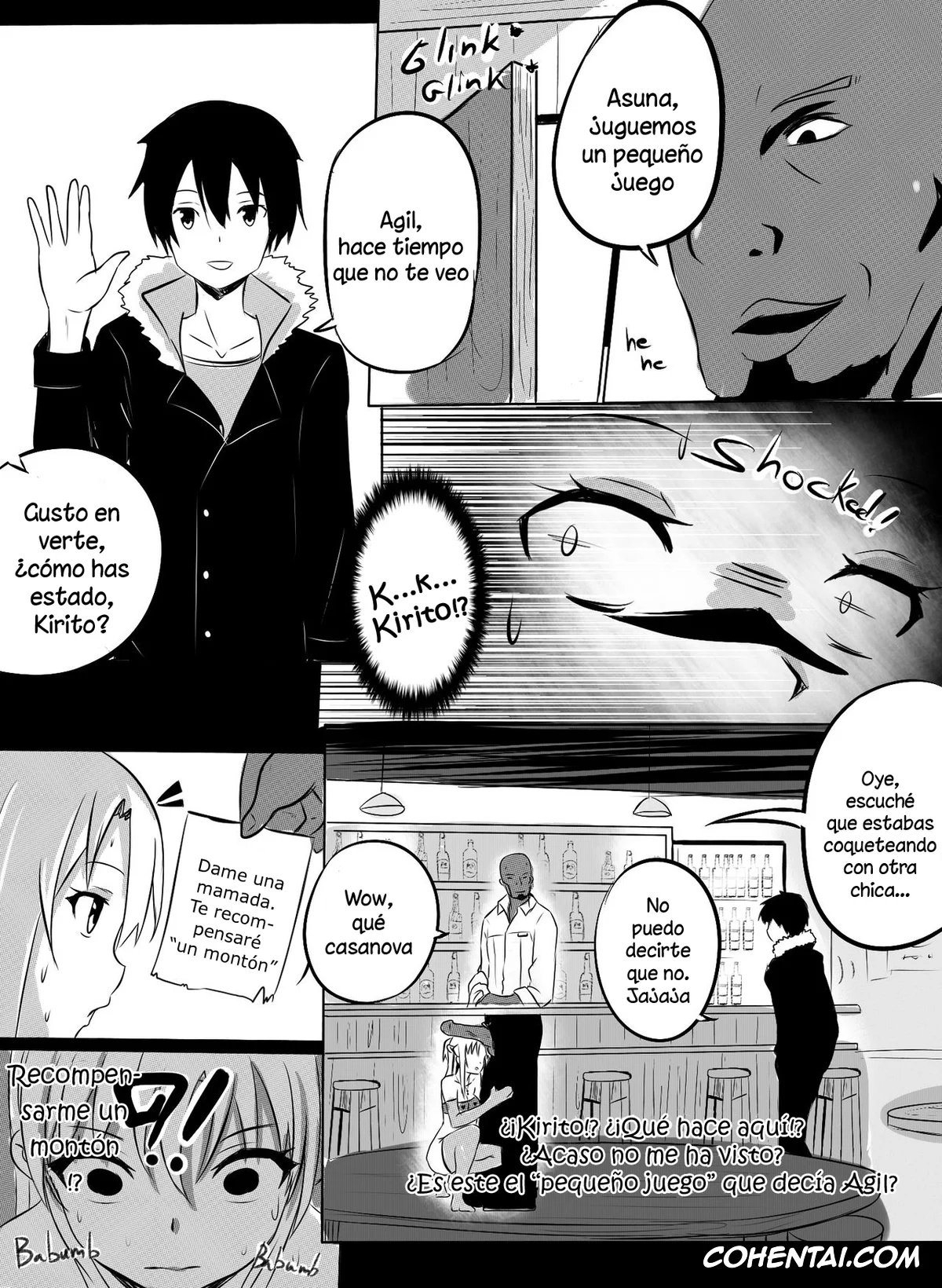 Sword Art Online hentai, Asuna Yuuki hentai, B-Trayal 3 (Sword Art Online), pagina 3