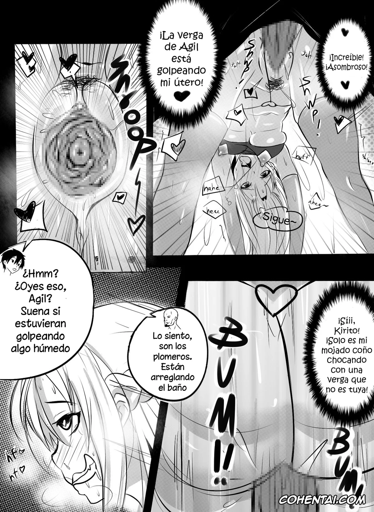 Sword Art Online porno, Asuna Yuuki porno, B-Trayal 3 (Sword Art Online), pagina 8