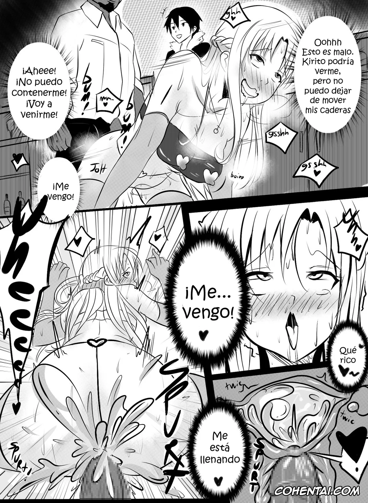 Sword Art Online hentai, Asuna Yuuki hentai, B-Trayal 3 (Sword Art Online), pagina 9