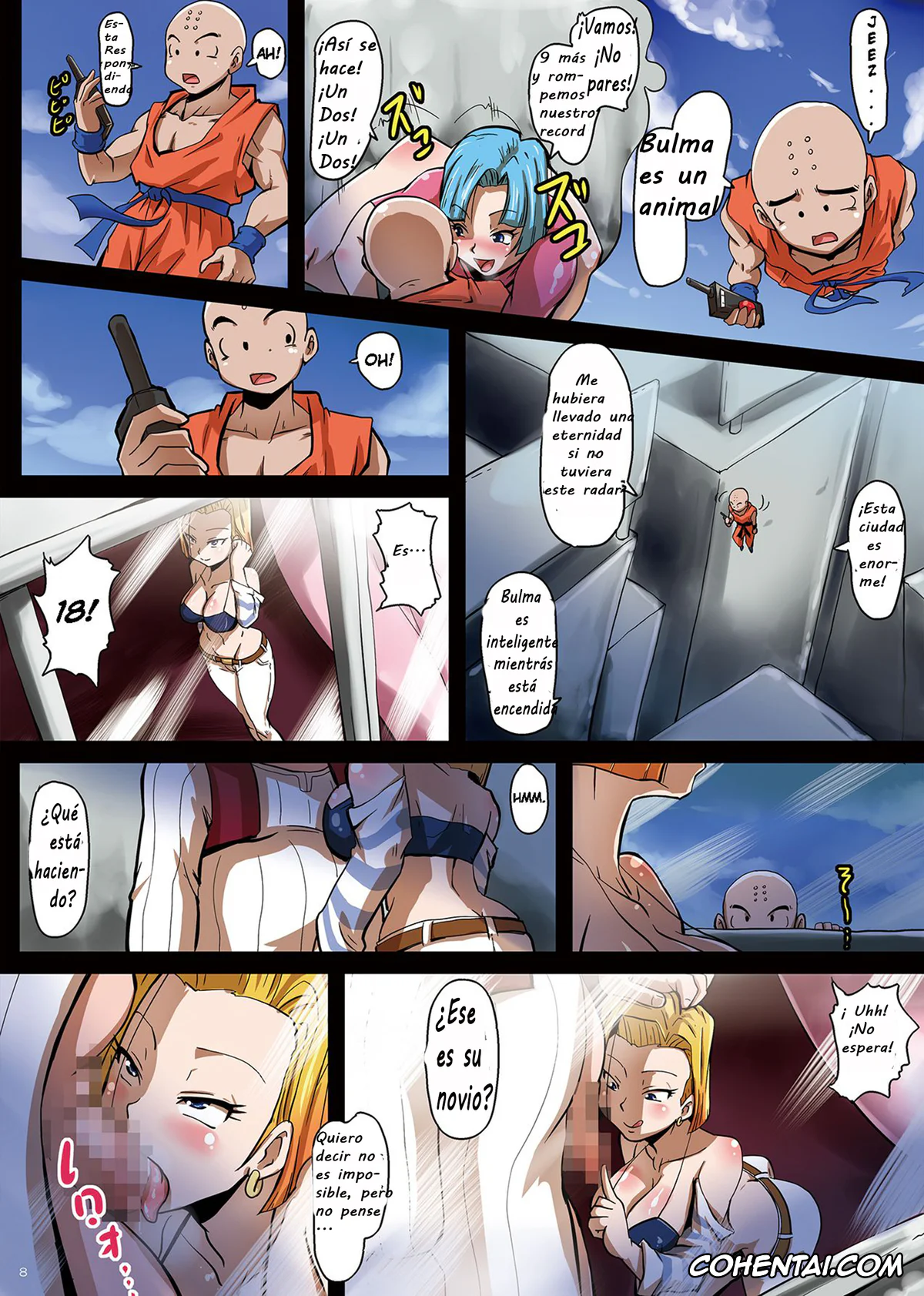 Dragon Ball Z porno, Android 18 porno, Bulma Briefs porno, Krillin porno, 18-gou Sei Dorei Keikaku -Bulma to Krilin no Kyoubou de 18-gou ga Ochiru Made- (Dragon Ball Z), pagina 8