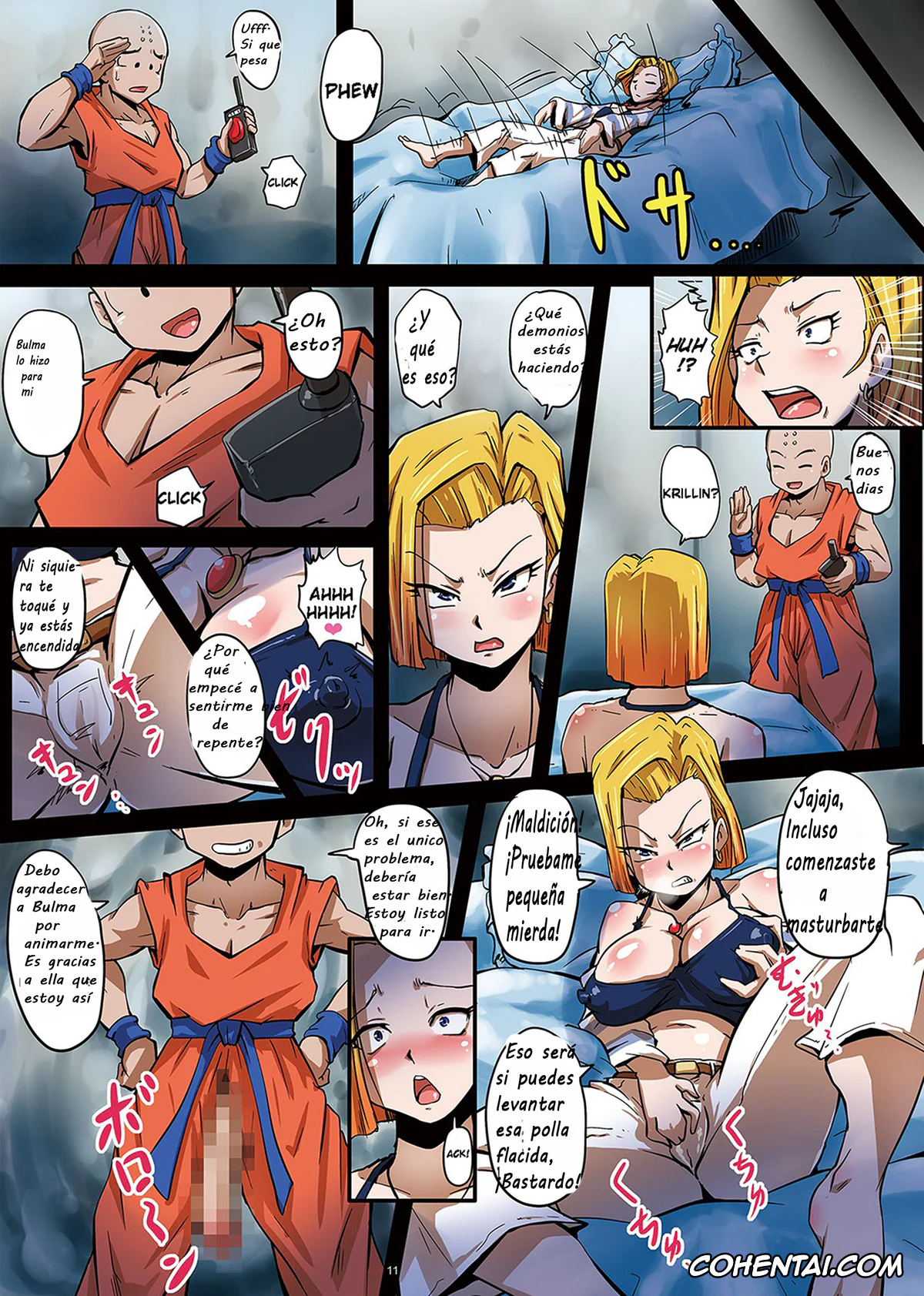 Dragon Ball Z porno, Android 18 porno, Bulma Briefs porno, Krillin porno, 18-gou Sei Dorei Keikaku -Bulma to Krilin no Kyoubou de 18-gou ga Ochiru Made- (Dragon Ball Z), pagina 11