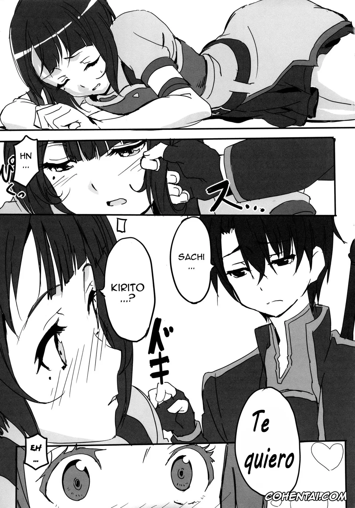 Sword Art Online hentai, Kazuto Kirigaya | Kirito hentai, Sachi hentai, Kuppuku no Sachi (Sword Art Online), pagina 6