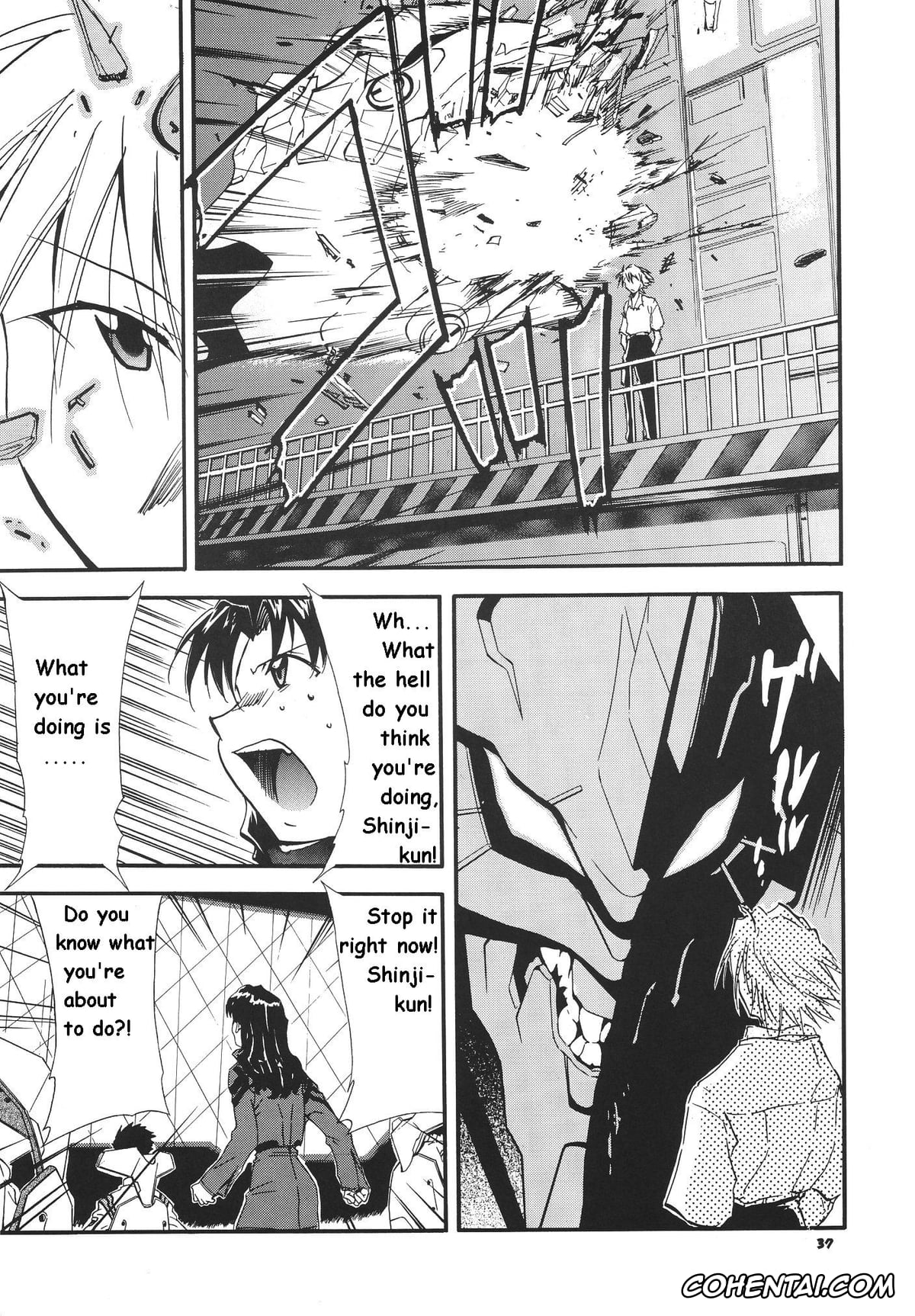 Neon Genesis Evangelion xxx, Asuka Langley Soryu xxx, Gendo Ikari xxx, Kaworu Nagisa xxx, Makoto Hyuga xxx, Maya Ibuki xxx, Misato Katsuragi xxx, Rei Ayanami xxx, Ritsuko Akagi xxx, Shinji Ikari xxx, RE-TAKE 3 (Neon Genesis Evangelion), pagina 34