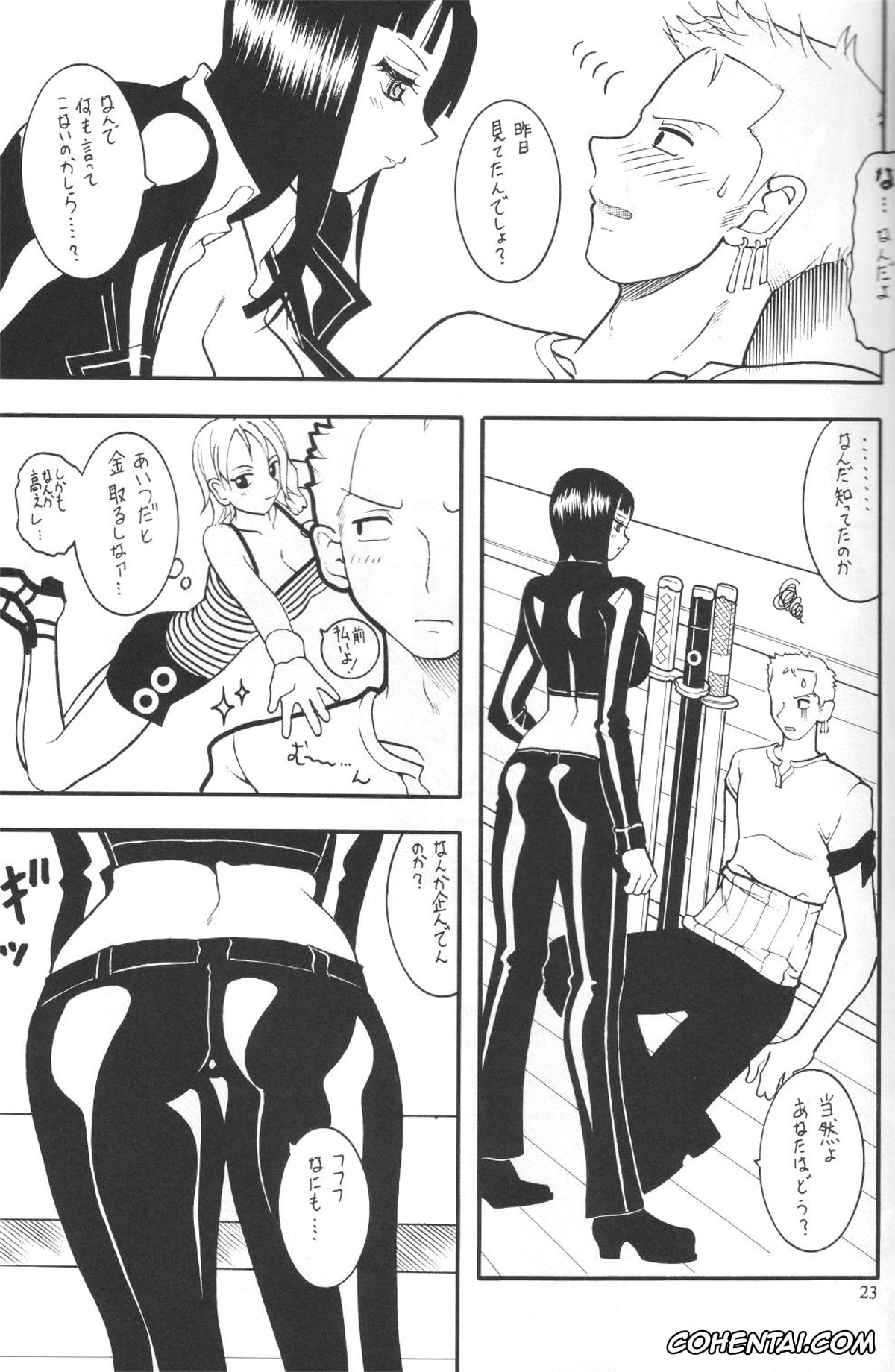 Bleach xxx, One Piece xxx, Kukaku Shiba xxx, Nico Robin xxx, Roronoa Zoro xxx, Yoruichi Shihoin xxx, Semedain G Works Vol. 24 – Shuukan Shounen Jump Hon 4 (Bleach, One Piece), pagina 22
