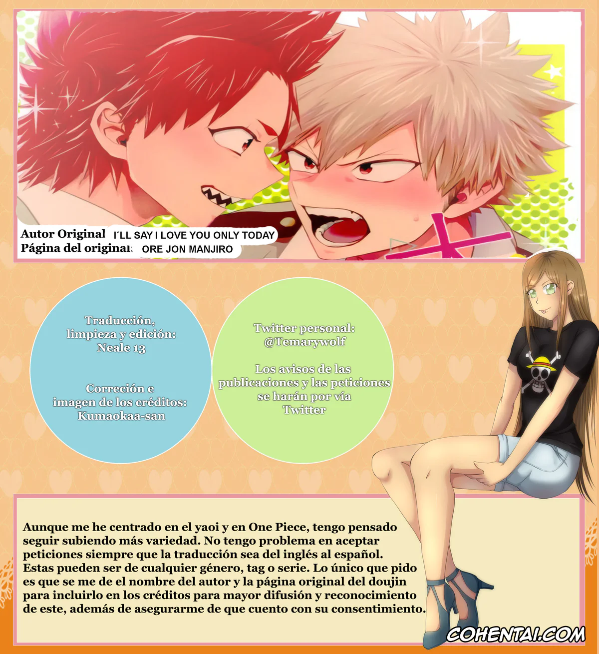 My Hero Academia | Boku No Hero Academia xxx, Eijirou Kirishima xxx, Katsuki Bakugou xxx, Daisuki Nante Kyou Shika Iwa nee (Boku no Hero Academia), pagina 1