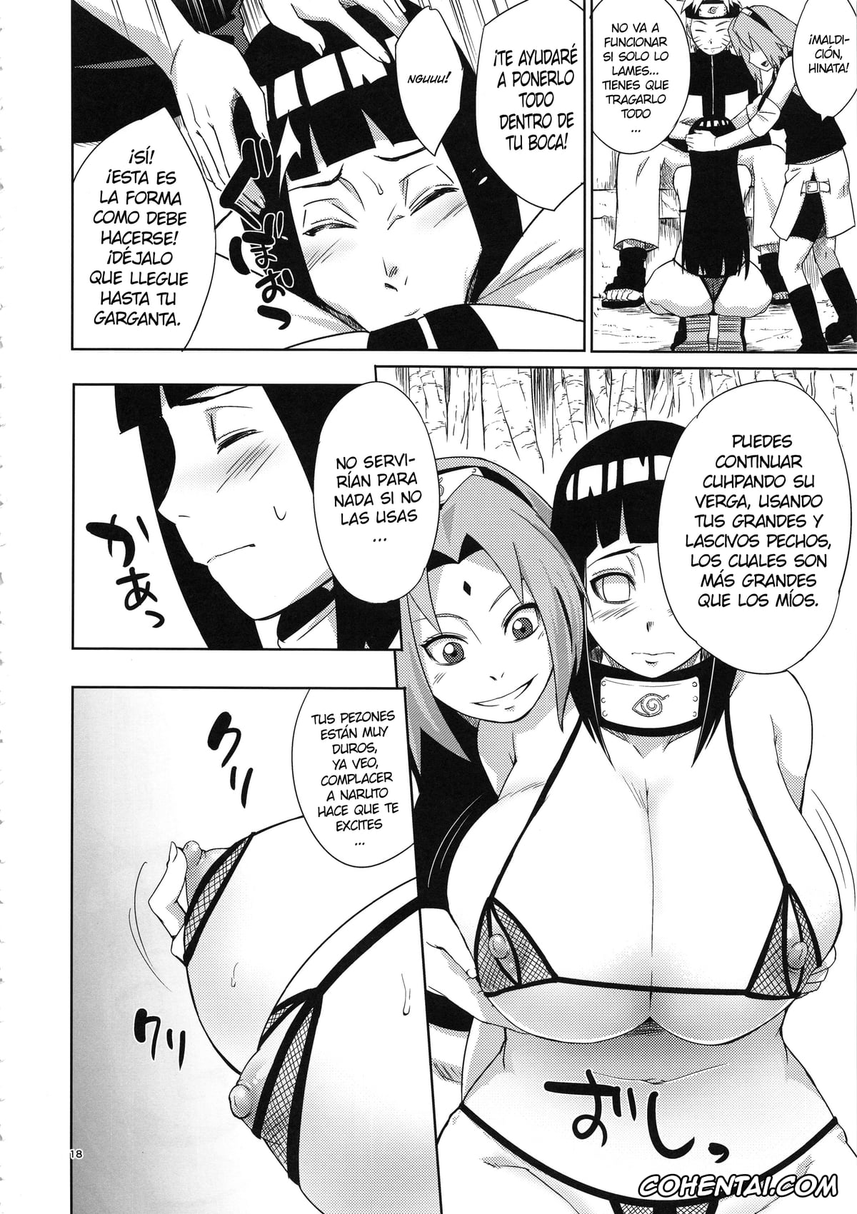 NARUTO porno, Hinata Hyuga porno, Naruto Uzumaki porno, Sakura Haruno porno, Arashi no Bouken (Naruto), pagina 17