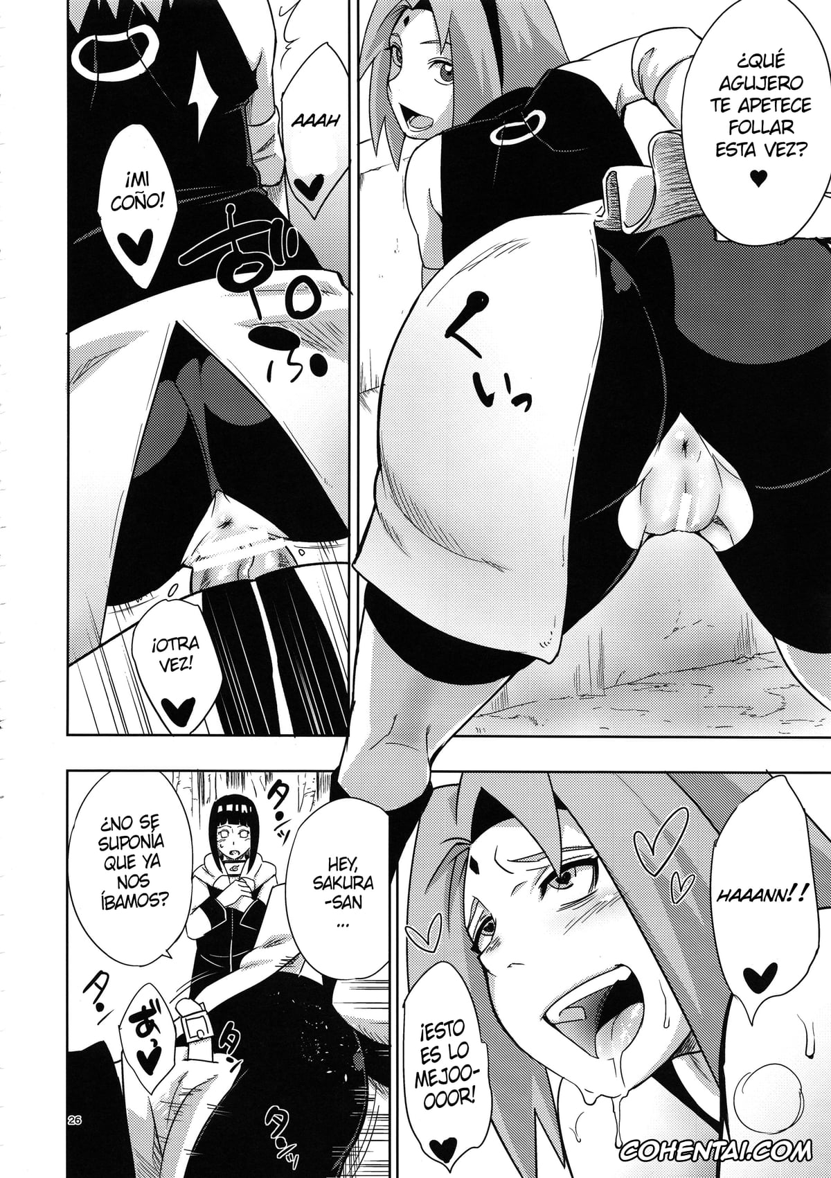 NARUTO xxx, Hinata Hyuga xxx, Naruto Uzumaki xxx, Sakura Haruno xxx, Arashi no Bouken (Naruto), pagina 25