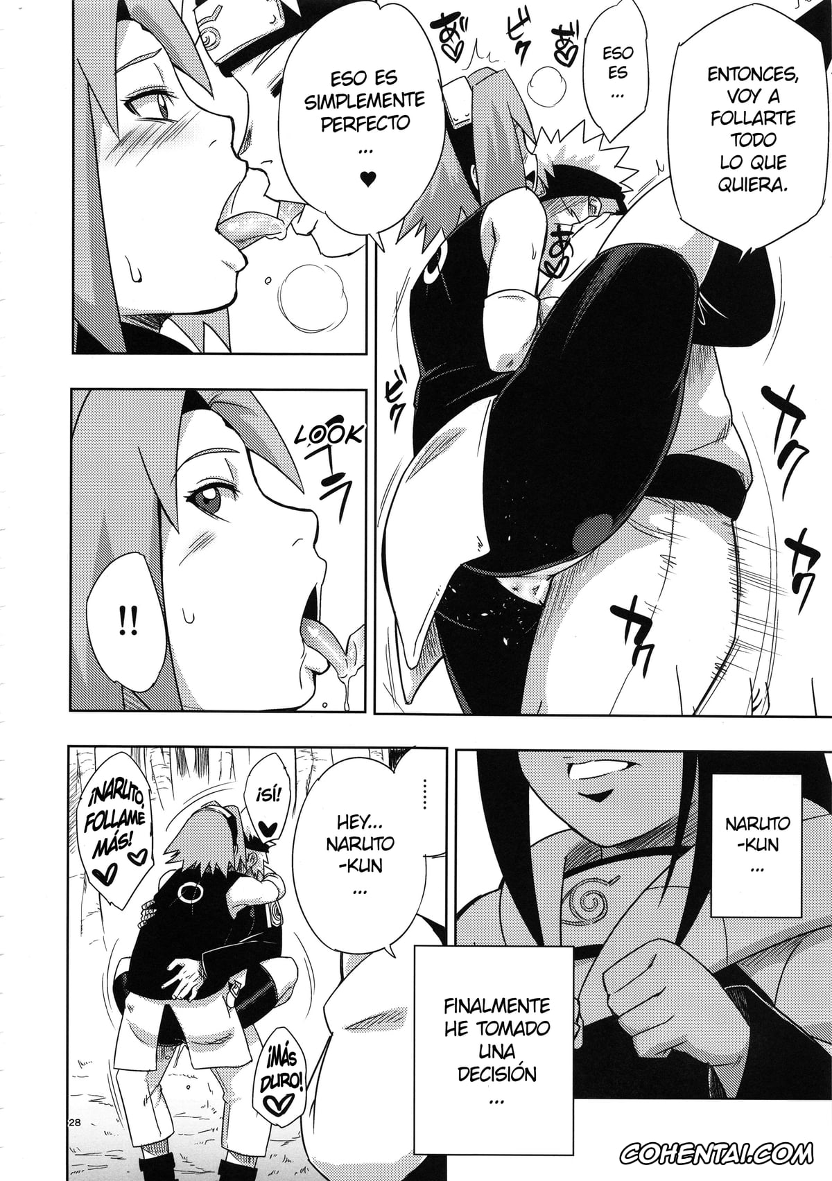 NARUTO hentai, Hinata Hyuga hentai, Naruto Uzumaki hentai, Sakura Haruno hentai, Arashi no Bouken (Naruto), pagina 27