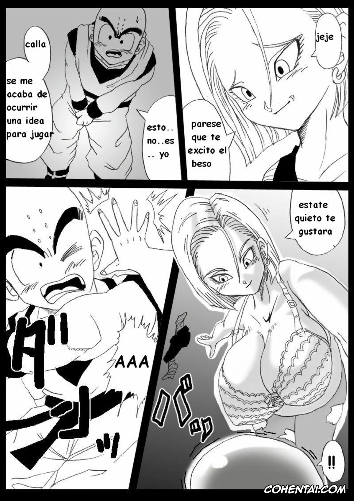 Dragon Ball Z xxx, Android 18 xxx, Bulma Briefs xxx, Krillin xxx, Son Goku xxx, Dragon Road (Dragon Ball Z), pagina 10