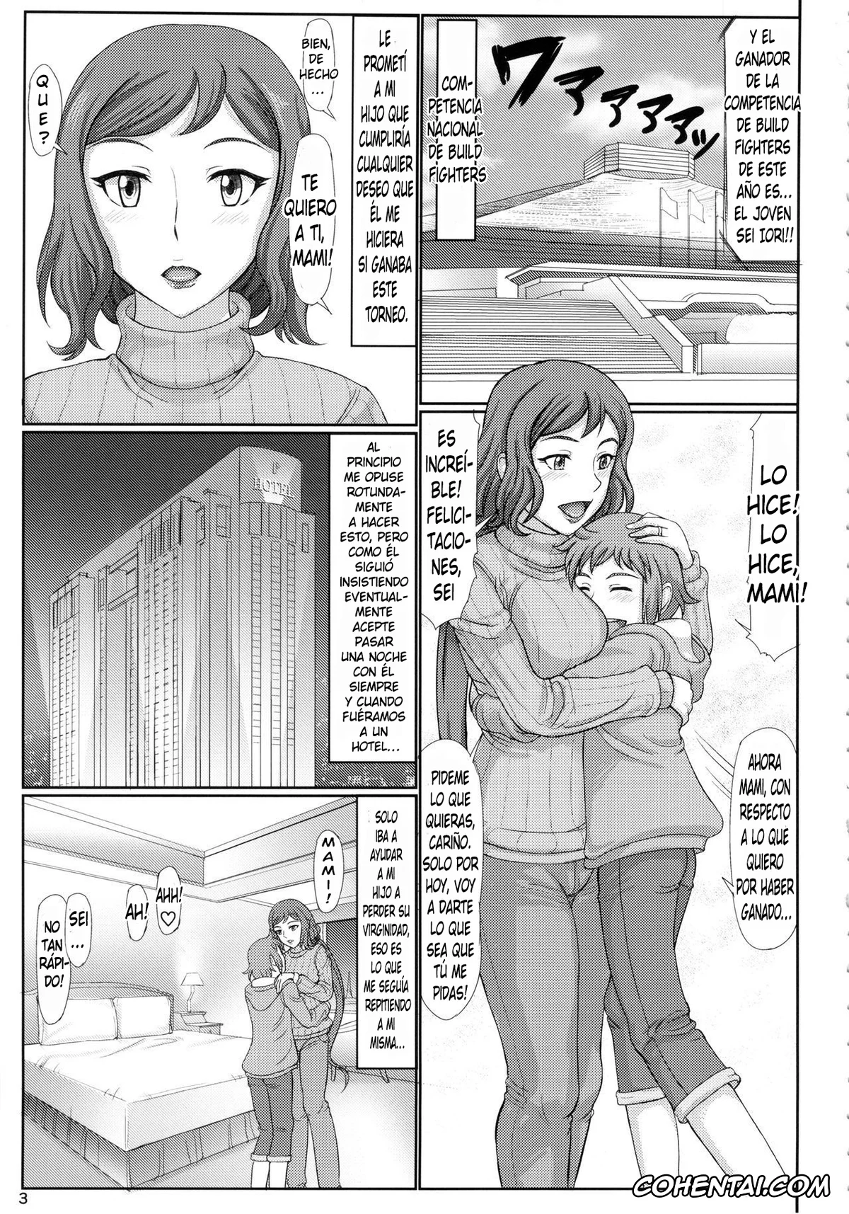 Gundam Build Fighters porno, Rinko Iori porno, Sei Iori porno, Haha Netori Mokei-ya no Mama Tenchou (Gundam Build Fighters), pagina 2