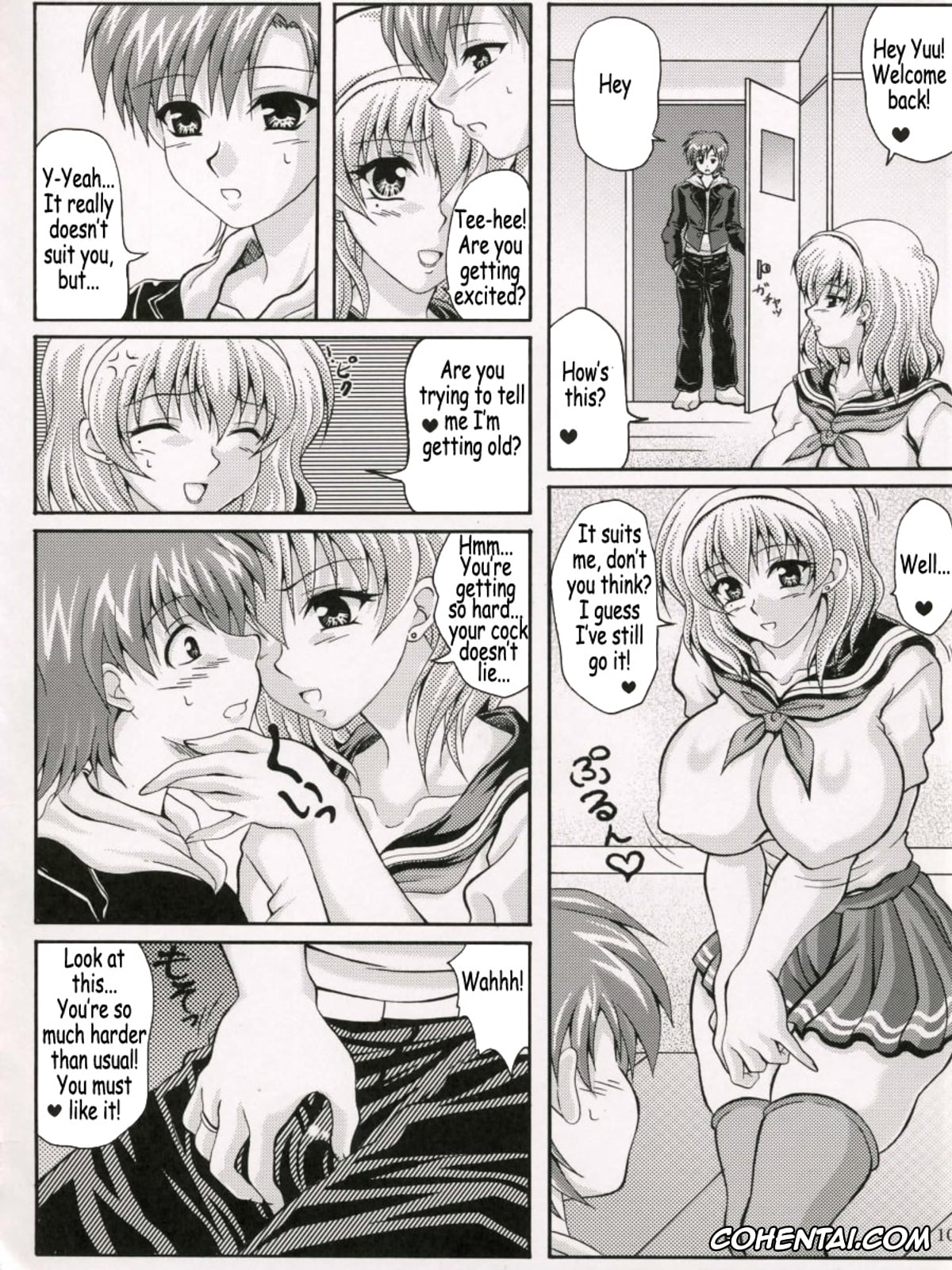 Original hentai, Boku dake no Bakunyuu Ona-maid, pagina 9