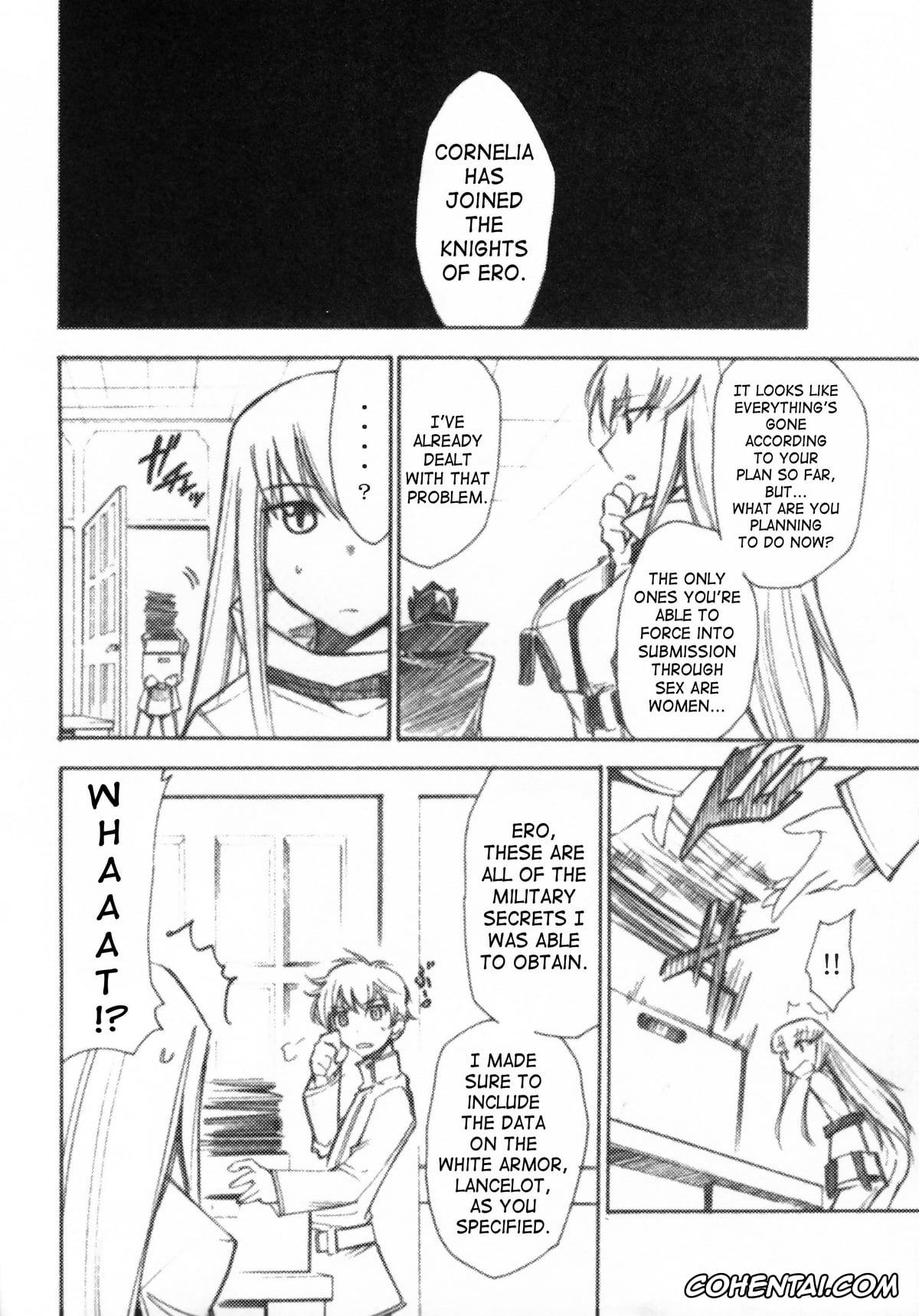 Code Geass hentai, C.c. hentai, Cornelia Li Britannia hentai, Euphemia Li Britannia hentai, Kallen Stadtfeld | Kallen Kouzuki hentai, Lelouch Vi Britannia hentai, Milly Ashford hentai, Nina Einstein hentai, Rivalz Cardemonde hentai, Shirley Fenette hentai, Suzaku Kururugi hentai, Code Eross 3: Waga Na wa Ero (Code Geass), pagina 9