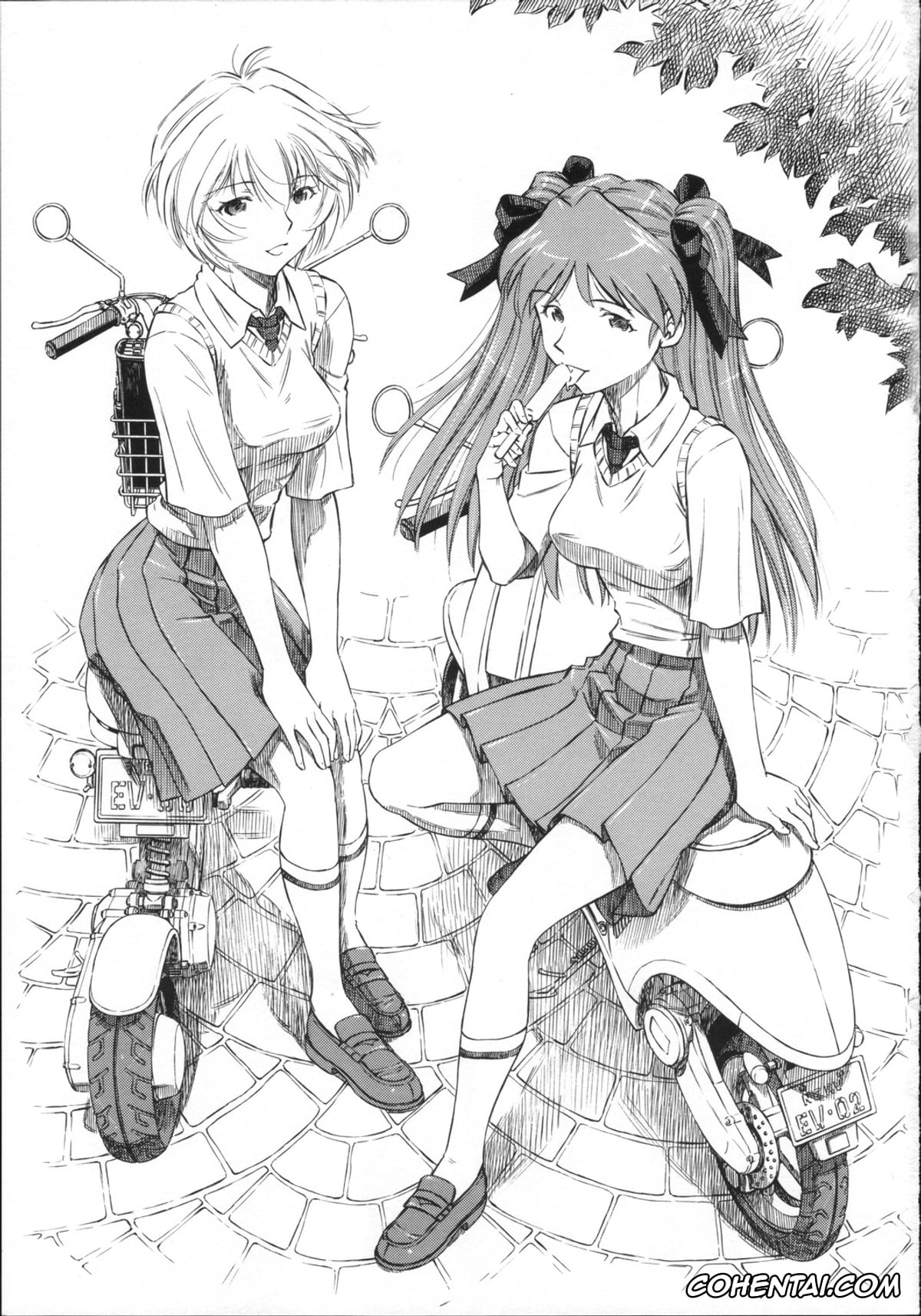 Neon Genesis Evangelion porno, Asuka Langley Soryu porno, Rei Ayanami porno, Ayanami Asuka Milk Cafe Au Lait (Neon Genesis Evangelion), pagina 2