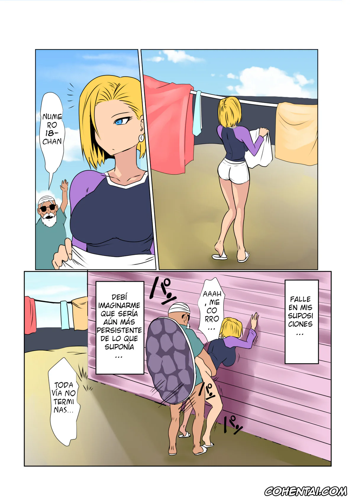 Dragon Ball Z porno, Android 18 porno, Master Roshi porno, Hitozuma wa Jijii no Osewa o Shimasu (Dragon Ball Z), pagina 14