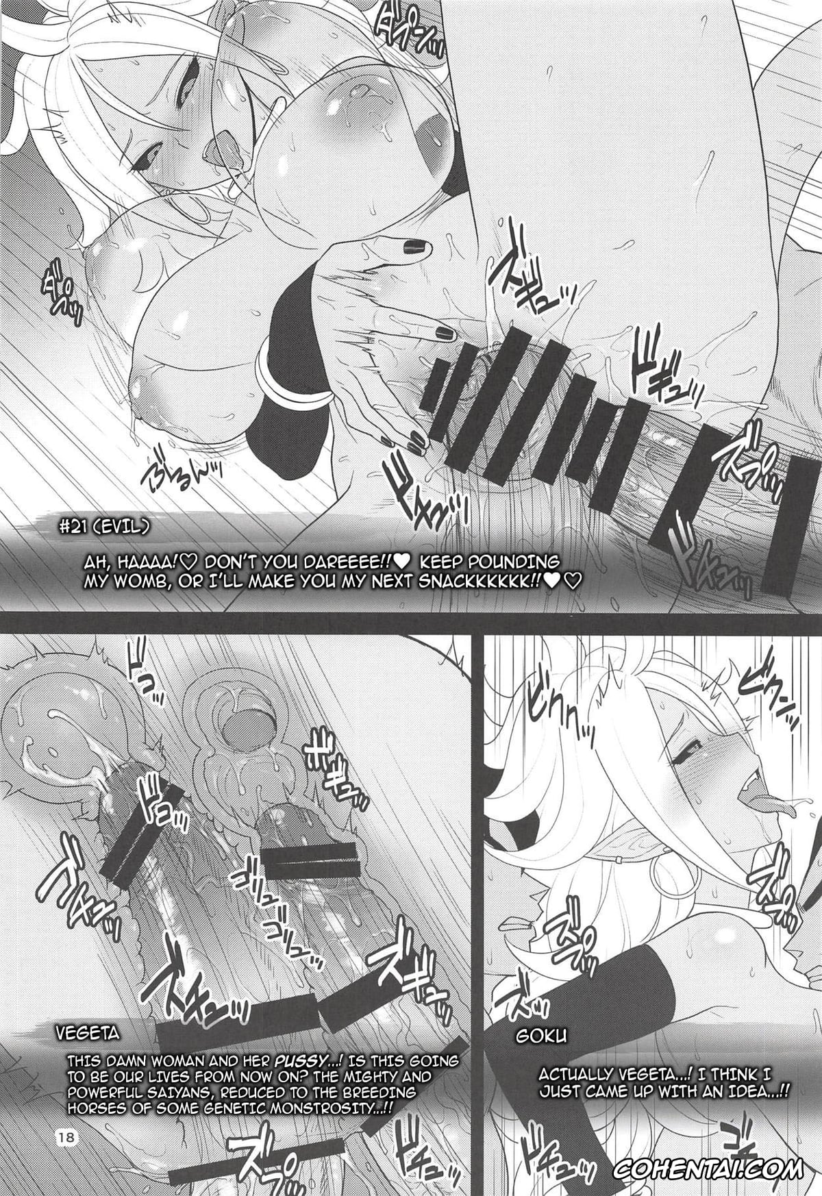 Dragon Ball hentai, Dragon Ball Z hentai, Android 18 hentai, Android 21 hentai, Son Goku hentai, Vegeta hentai, 1-tsubu de 2-do Oishii (Dragon Ball FighterZ), pagina 15