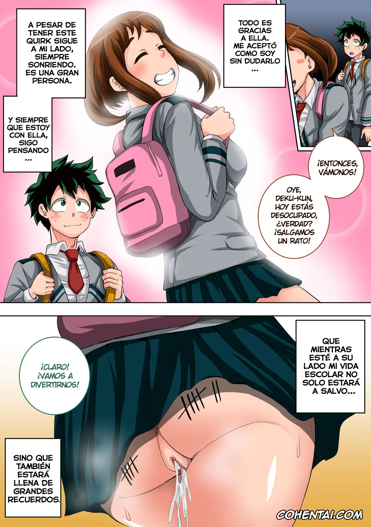 My Hero Academia | Boku No Hero Academia porno, Izuku Midoriya porno, Ochako Uraraka porno, Boku no Harem Academia 03 wa: Ochako Hen «Arata na SEX Friend» (Boku no Hero Academia), pagina 53