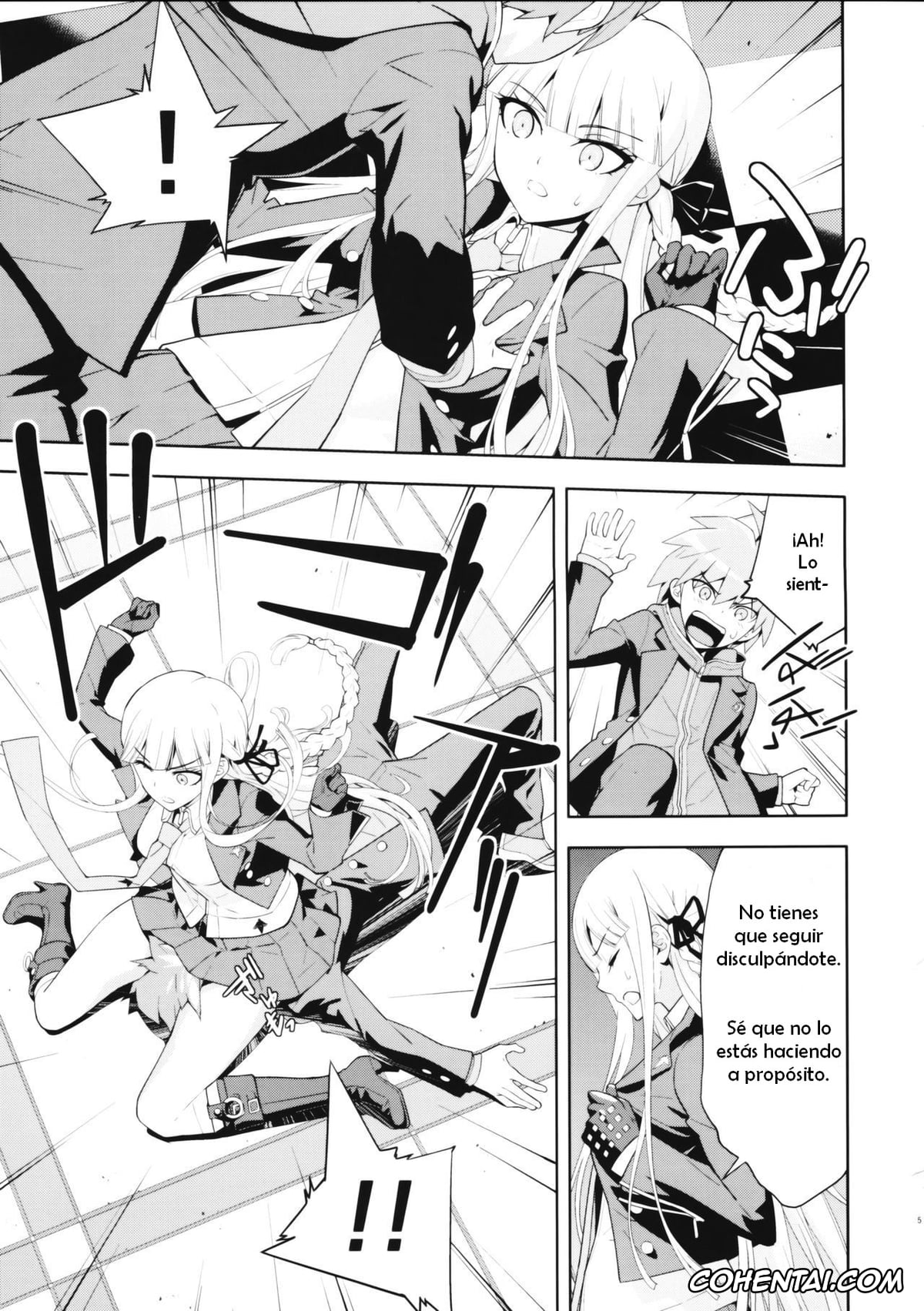 Danganronpa hentai, Kyouko Kirigiri hentai, Makoto Naegi hentai, accident 2 (Danganronpa), pagina 6