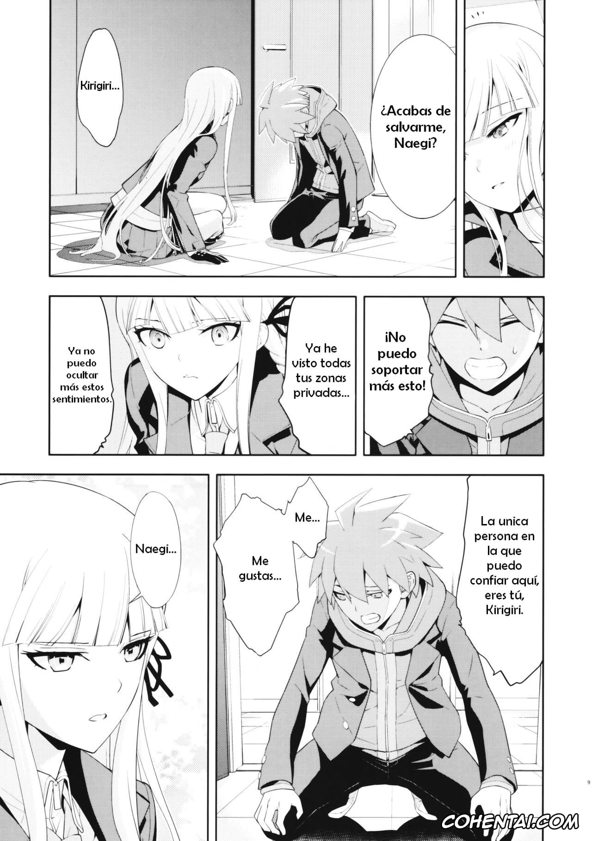 Danganronpa xxx, Kyouko Kirigiri xxx, Makoto Naegi xxx, accident 2 (Danganronpa), pagina 10
