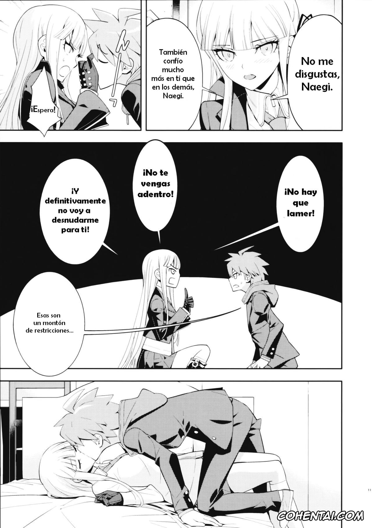 Danganronpa hentai, Kyouko Kirigiri hentai, Makoto Naegi hentai, accident 2 (Danganronpa), pagina 12