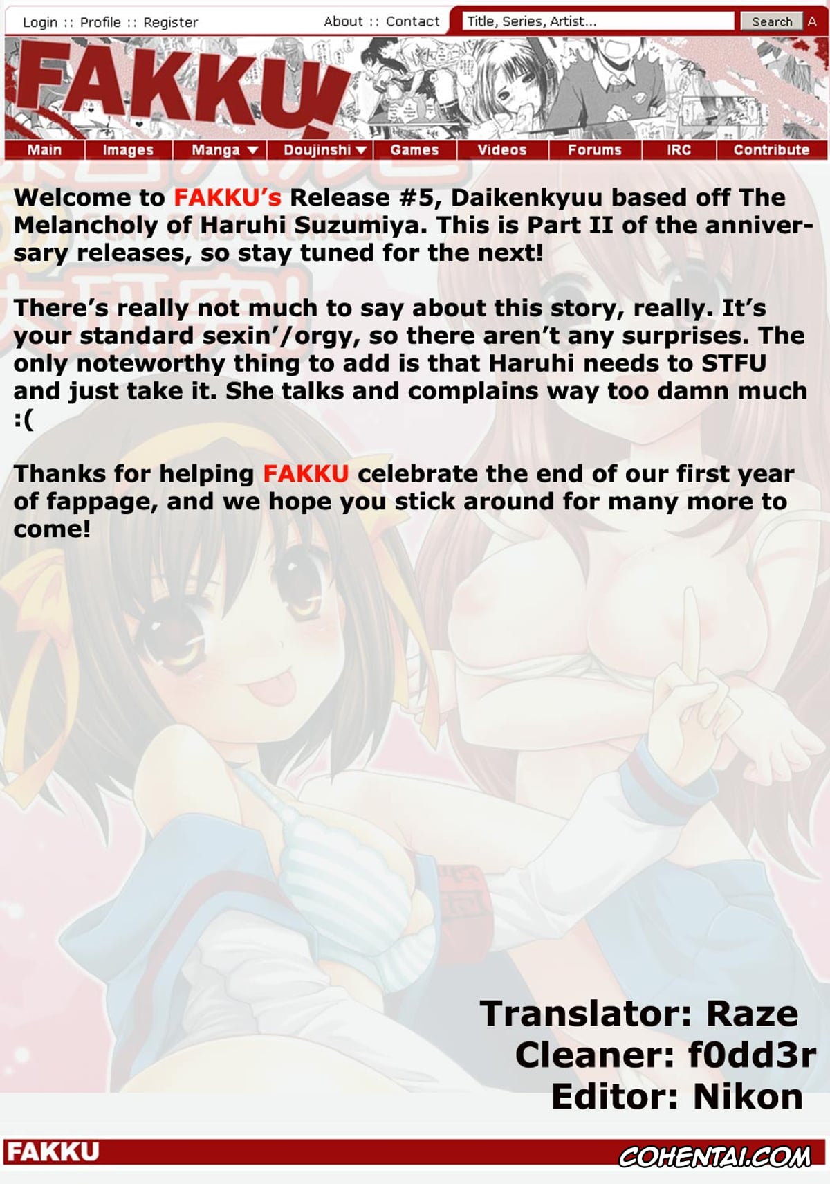 The Melancholy Of Haruhi Suzumiya | Suzumiya Haruhi No Yuuutsu porno, Haruhi Suzumiya porno, Kyon porno, Mikuru Asahina porno, Yuki Nagato porno, Suzumiya Haruhi no Daikenkyuu! (The Melancholy of Haruhi Suzumiya), pagina 2