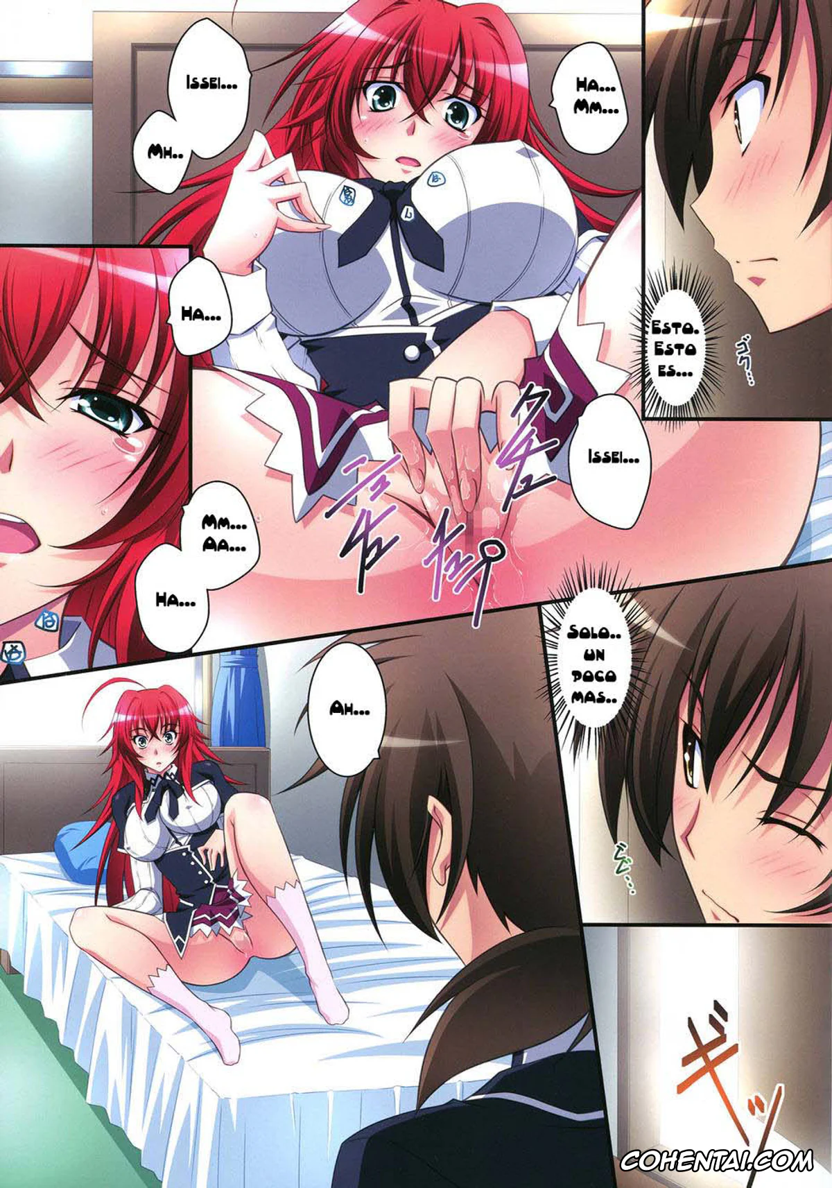 Highschool DxD hentai, Issei Hyoudou hentai, Rias Gremory hentai, Scarlet princess «Rias Daisuki!» (Highschool DxD), pagina 6
