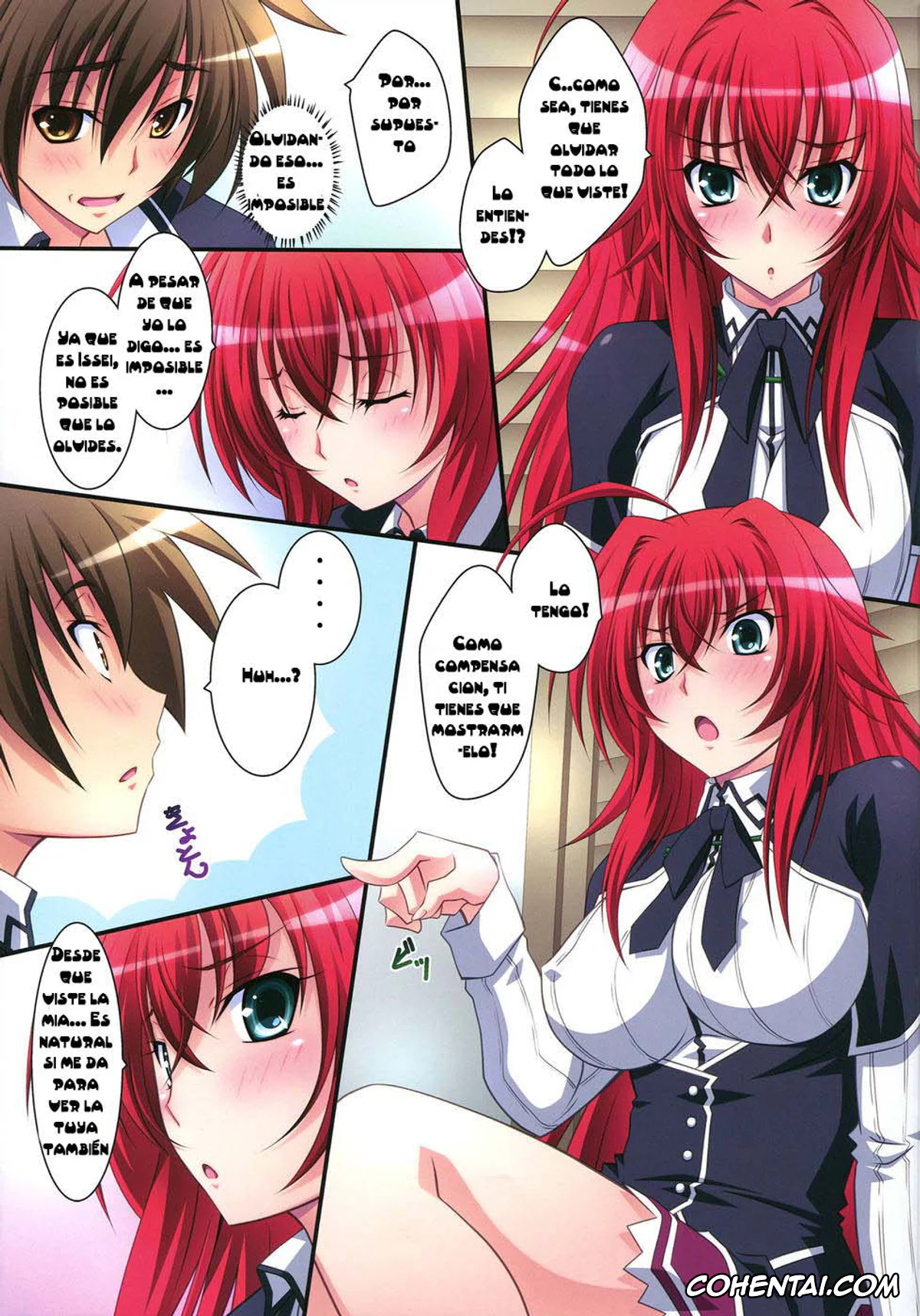 Highschool DxD porno, Issei Hyoudou porno, Rias Gremory porno, Scarlet princess «Rias Daisuki!» (Highschool DxD), pagina 8