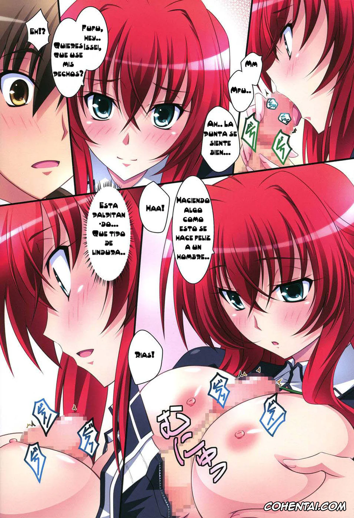 Highschool DxD xxx, Issei Hyoudou xxx, Rias Gremory xxx, Scarlet princess «Rias Daisuki!» (Highschool DxD), pagina 13