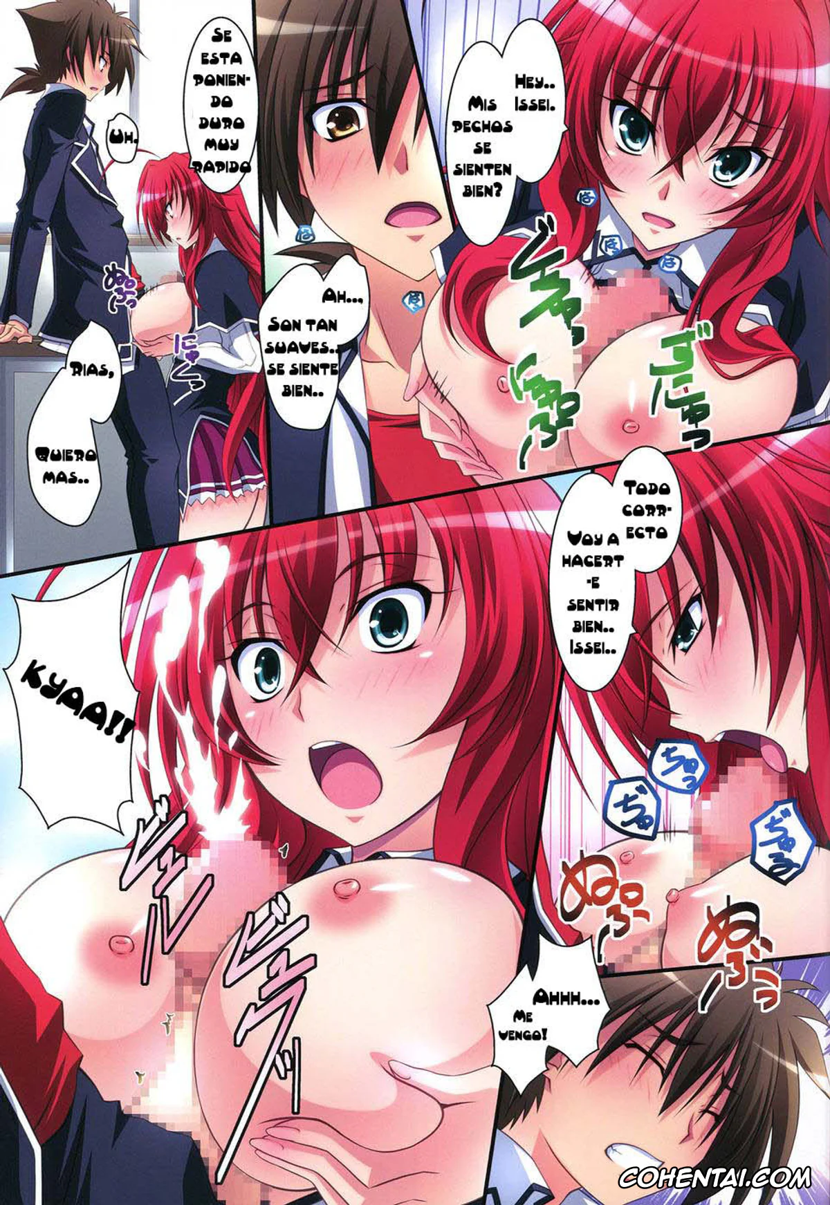Highschool DxD porno, Issei Hyoudou porno, Rias Gremory porno, Scarlet princess «Rias Daisuki!» (Highschool DxD), pagina 14