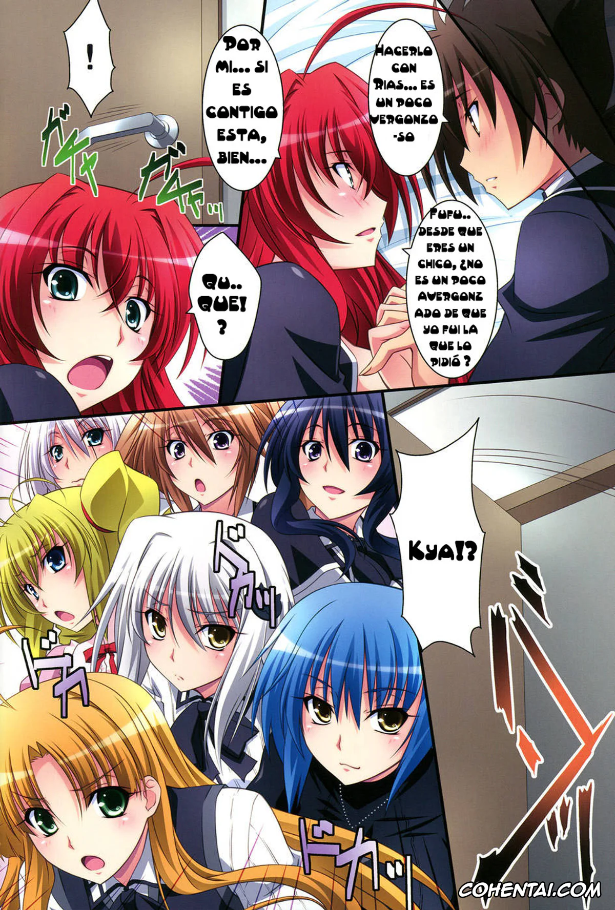 Highschool DxD xxx, Issei Hyoudou xxx, Rias Gremory xxx, Scarlet princess «Rias Daisuki!» (Highschool DxD), pagina 25
