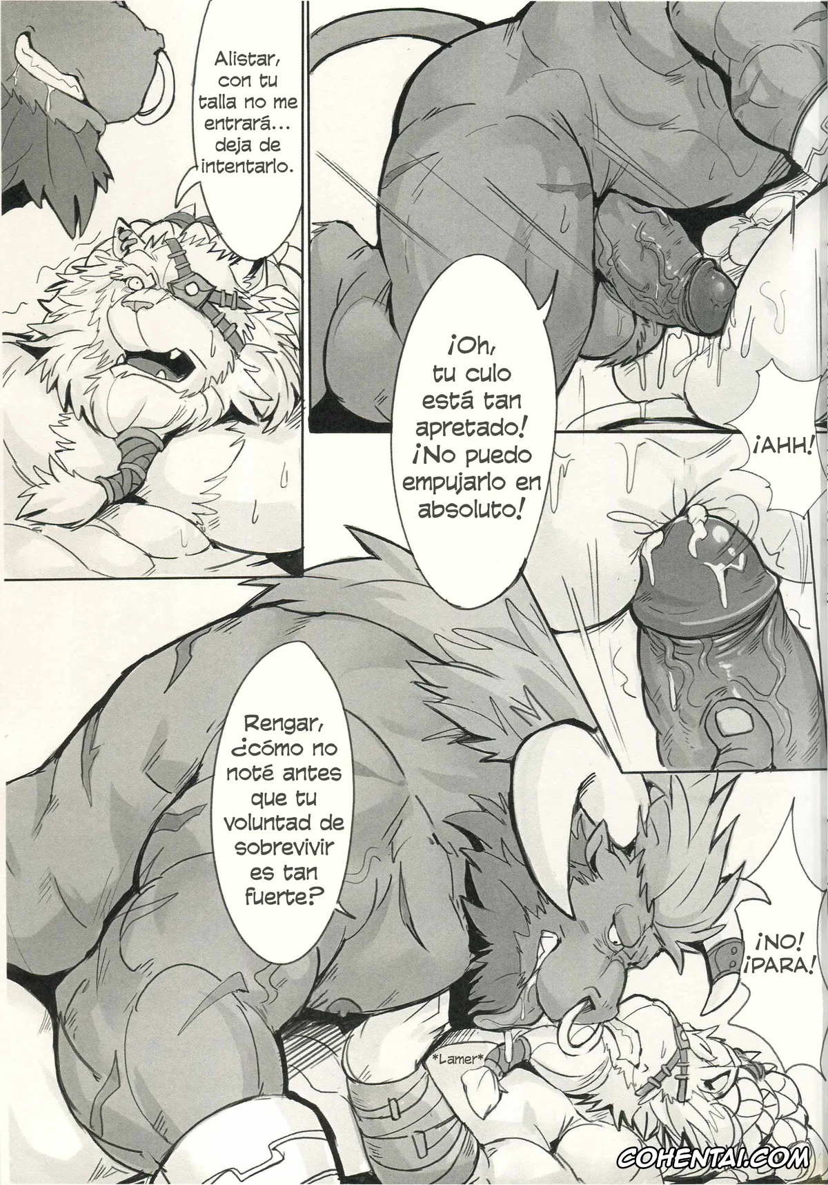 League of Legends hentai, Alistar hentai, Rengar hentai, Volibear hentai, Hunter’s Dead End (League of Legends), pagina 12