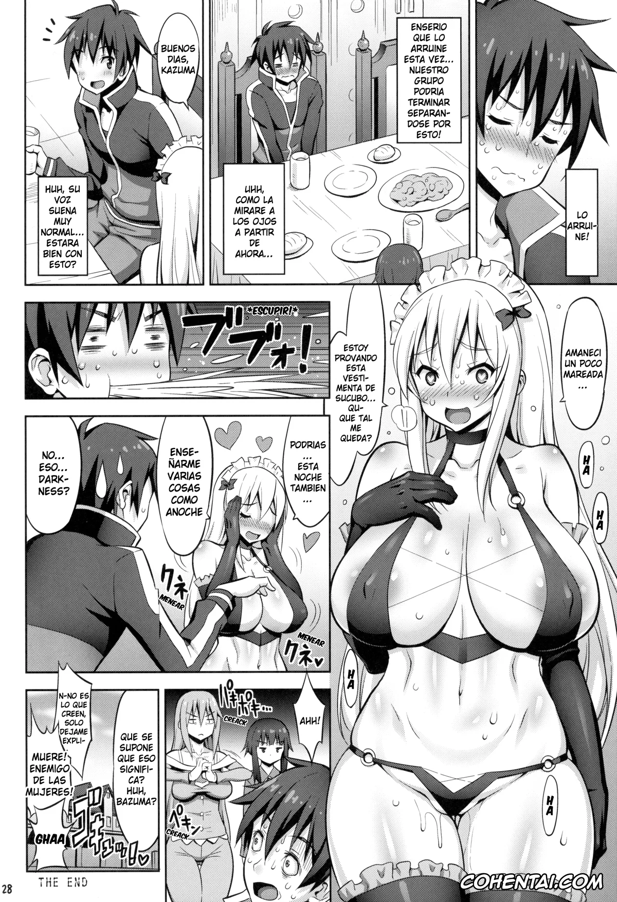 Kono Subarashii Sekai ni Syukufuku o! xxx, Darkness | Lalatina Ford Dustiness xxx, Kazuma Satou xxx, Kono Darashinai Tarechichi ni Ryoujoku o! (Kono Subarashii Sekai ni Syukufuku o!), pagina 28
