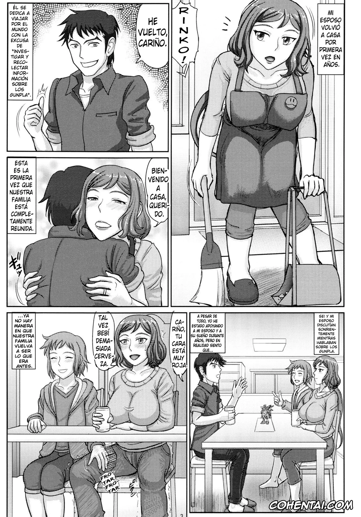 Gundam Build Fighters porno, Rinko Iori porno, Sei Iori porno, Haha Netori 3 Mama Tenchou Haramase Koubihen (Gundam Build Fighters), pagina 2