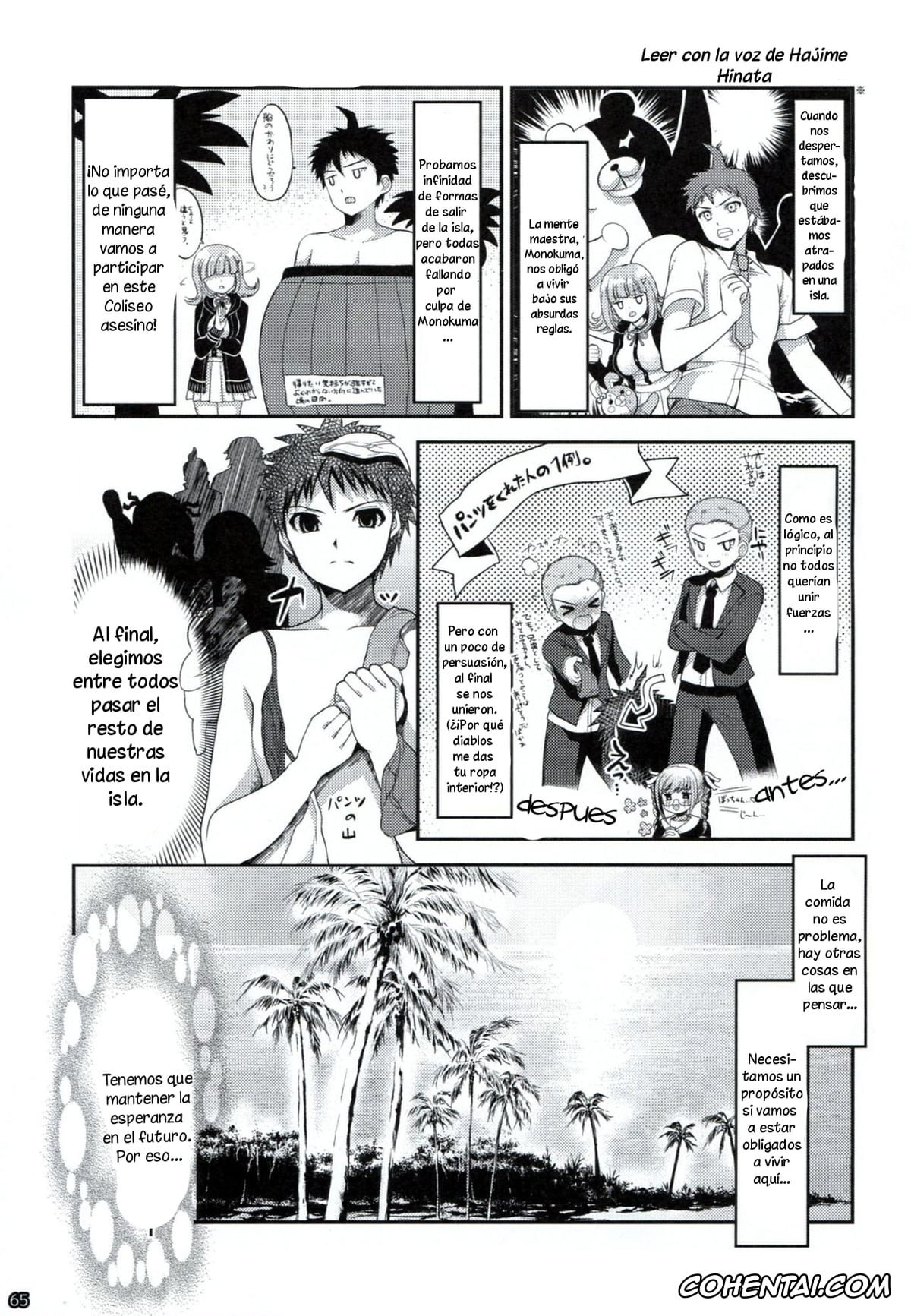 Danganronpa xxx, Akane Owari xxx, Chiaki Nanami xxx, Hajime Hinata xxx, Ibuki Mioda xxx, Kyouko Kirigiri xxx, Mahiru Koizumi xxx, Makoto Naegi xxx, Mikan Tsumiki xxx, Sayaka Maizono xxx, Sonia Nevermind xxx, Dangan Archive (Danganronpa), pagina 64