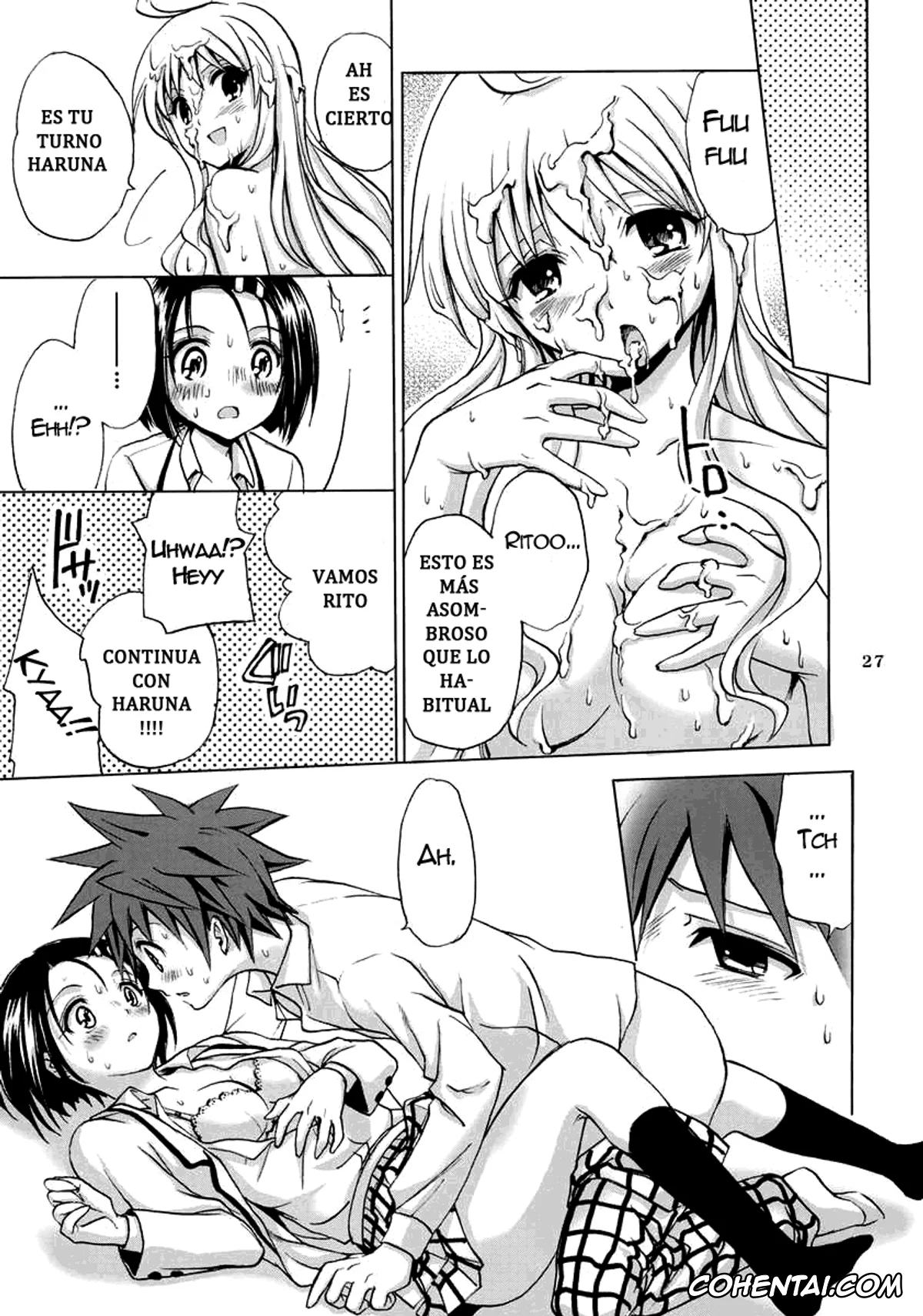 To Love-Ru xxx, Haruna Sairenji xxx, Lala Satalin Deviluke xxx, Rito Yuuki xxx, Traveling (To LOVE-Ru), pagina 25