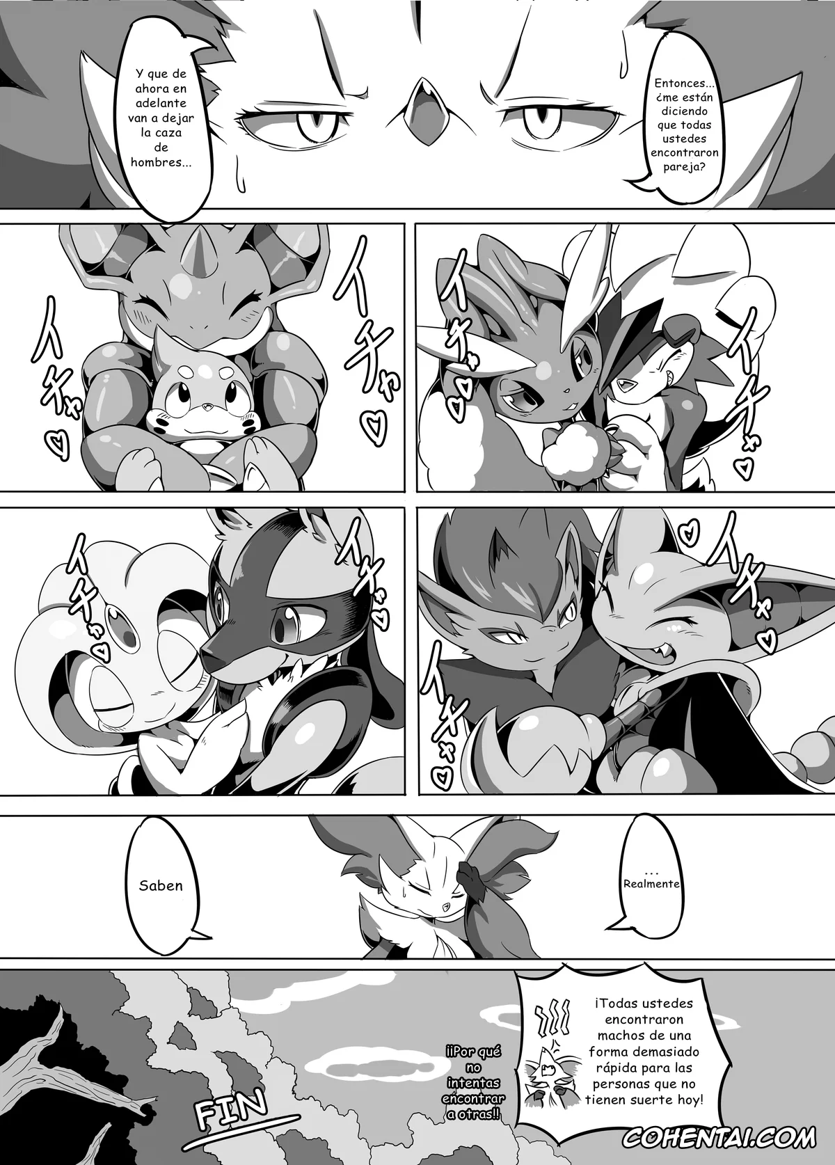 Pokemon | Pocket Monsters xxx, Braixen xxx, Buizel xxx, Greninja xxx, Lopunny xxx, Lucario xxx, Nidoqueen xxx, Zoroark xxx, Nokorimono Niwa Fuku ga Aru !? (Pokémon), pagina 28