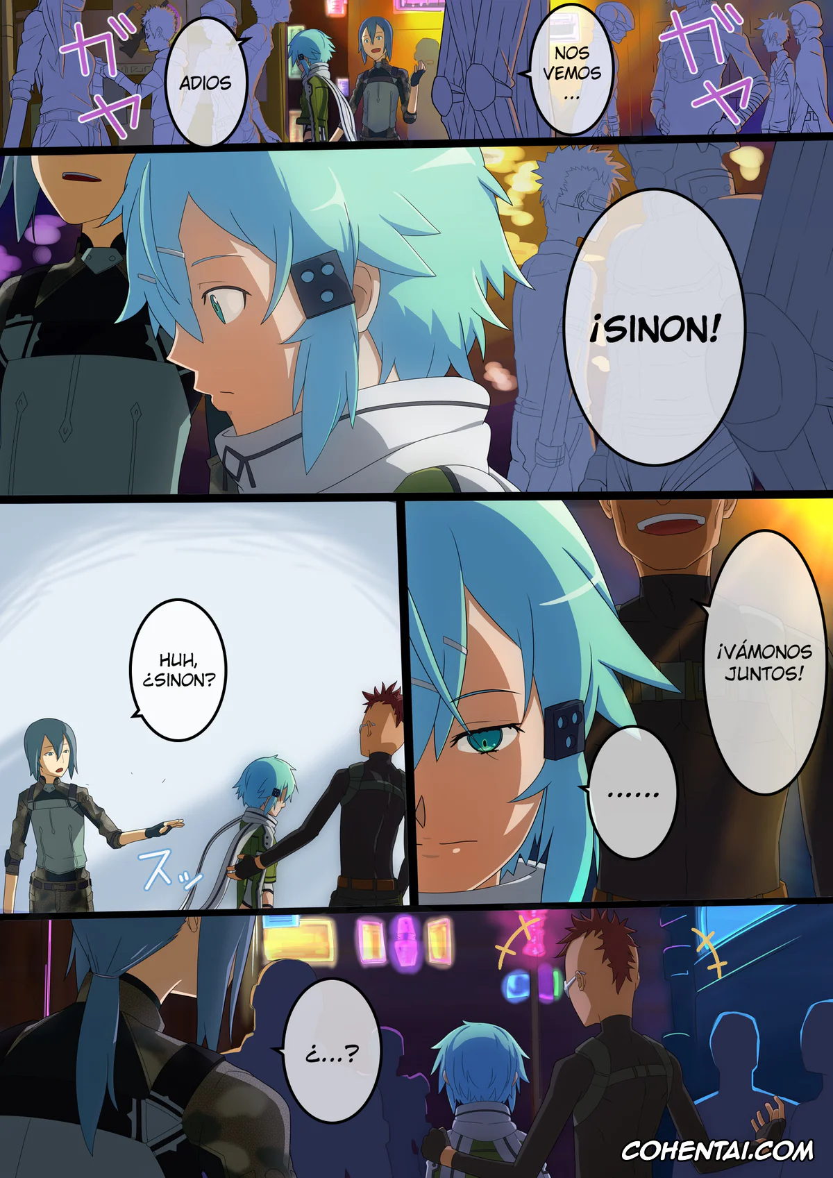 Sword Art Online porno, Shino Asada | Sinon porno, Hanbai Shoujo (Sword Art Online), pagina 5